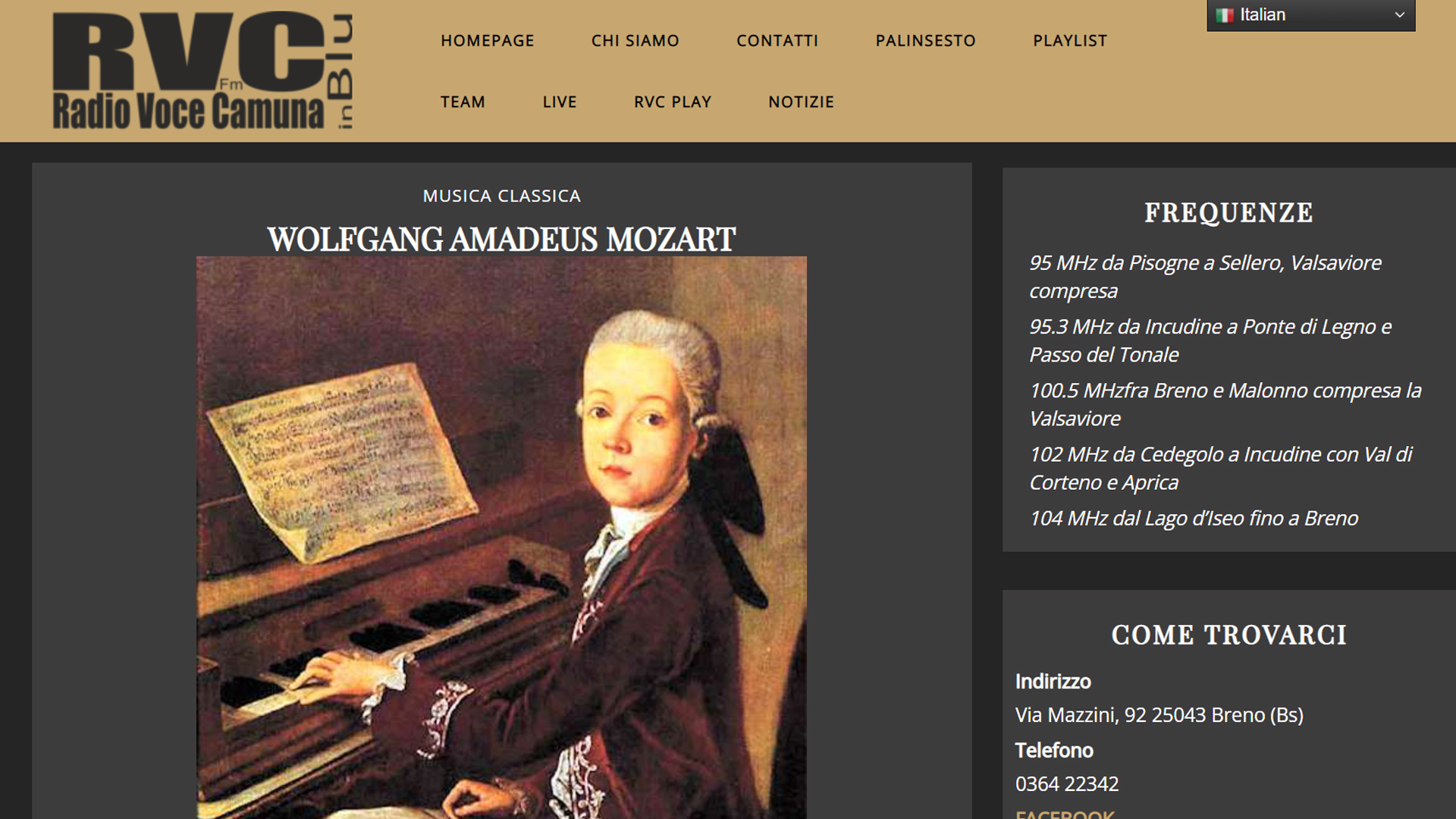 La “Voce Camuna” della musica