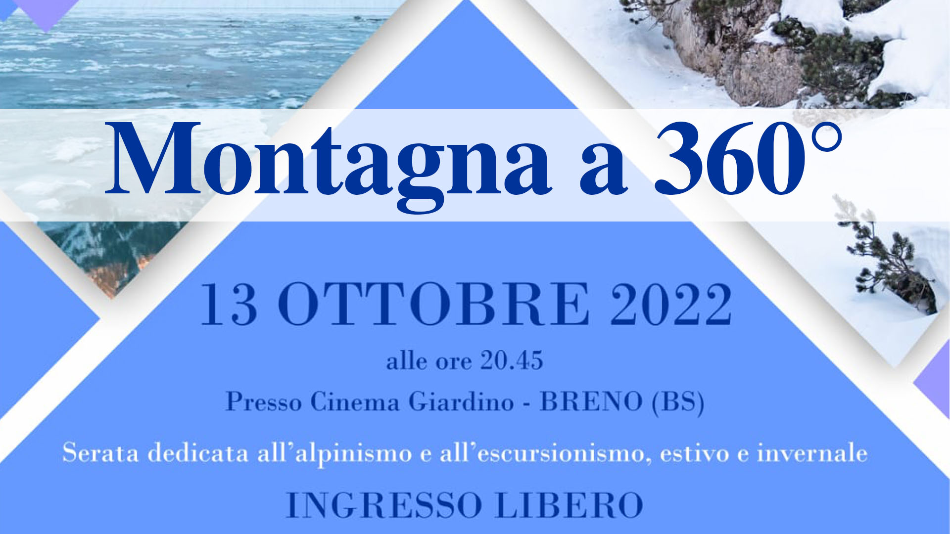 Il 13 ottobre al Giardino la Montagna è a 360°
