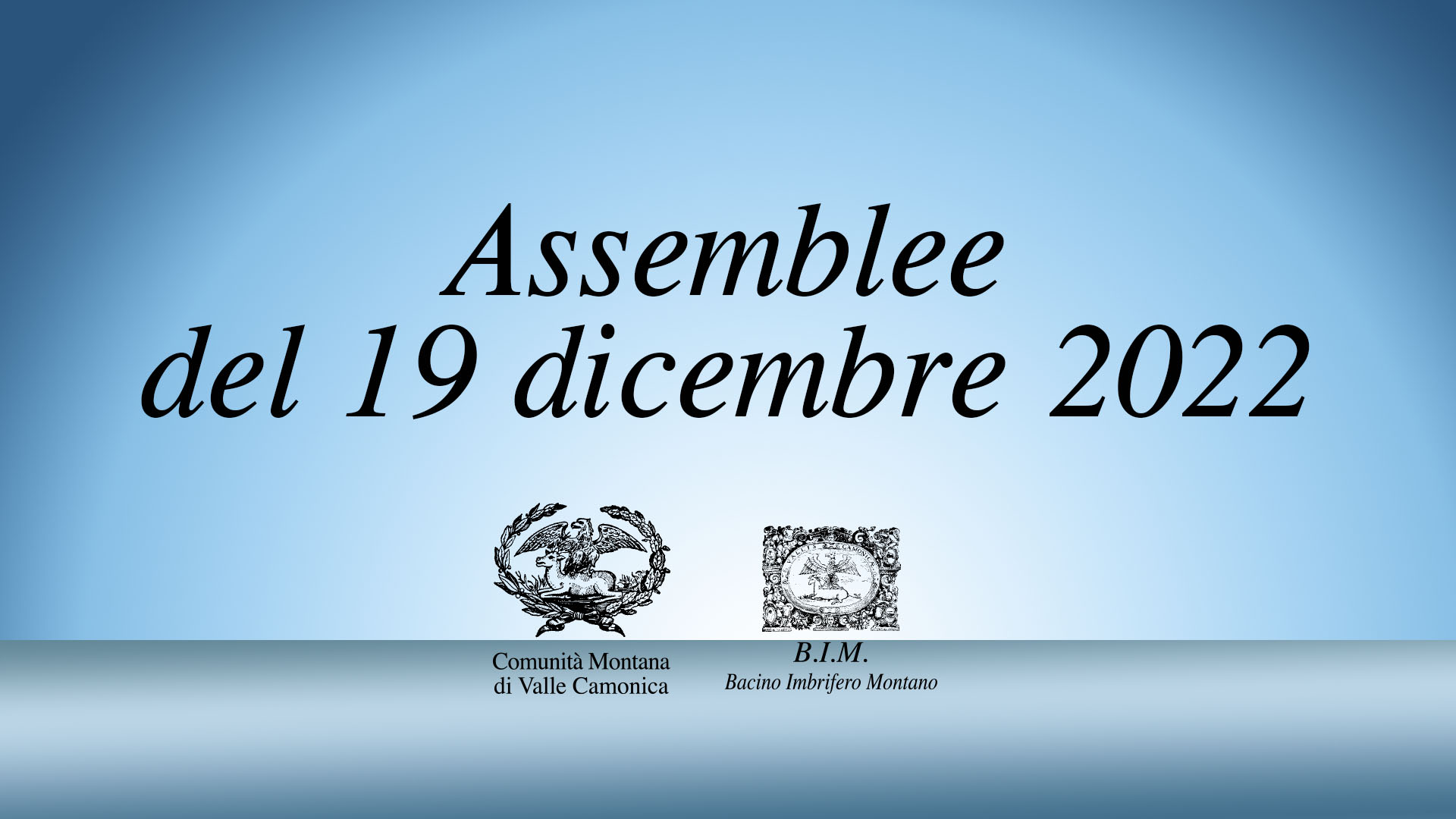 Assemblee di lunedì 19 dicembre 2022