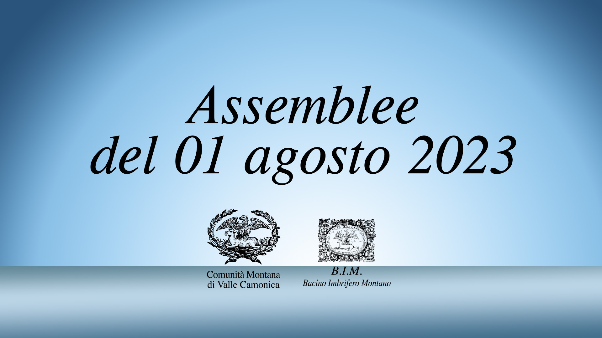 Assemblee di lunedì 01 agosto 2023