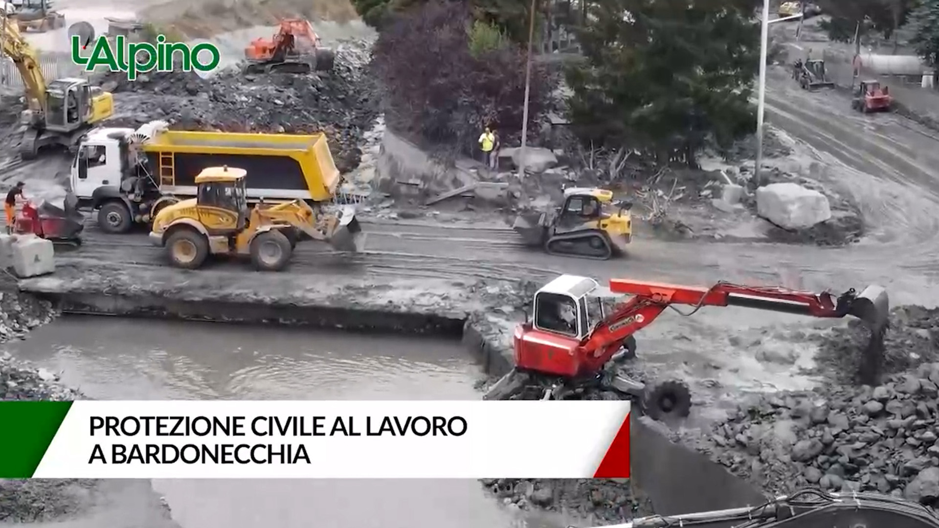 L’Alpino – Protezione civile al lavoro a Bardonecchia
