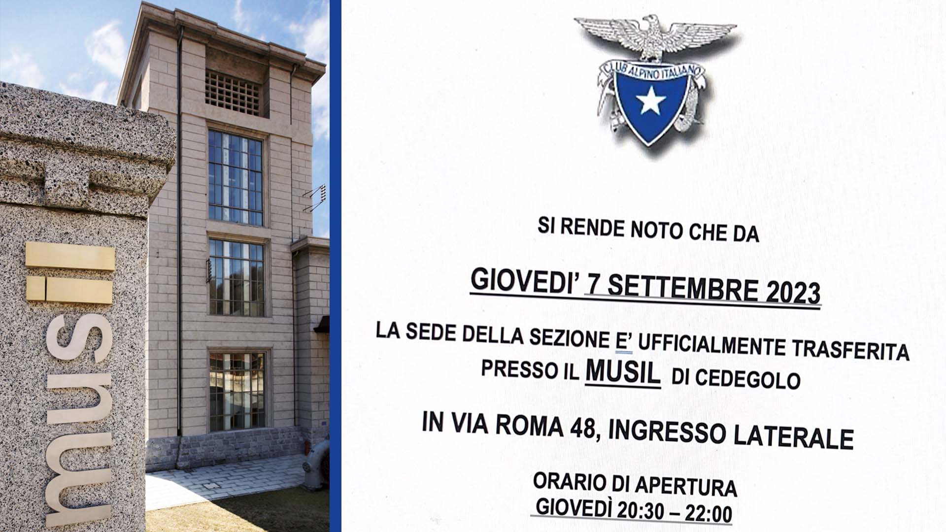 Nuova sede per il Cai di Cedegolo