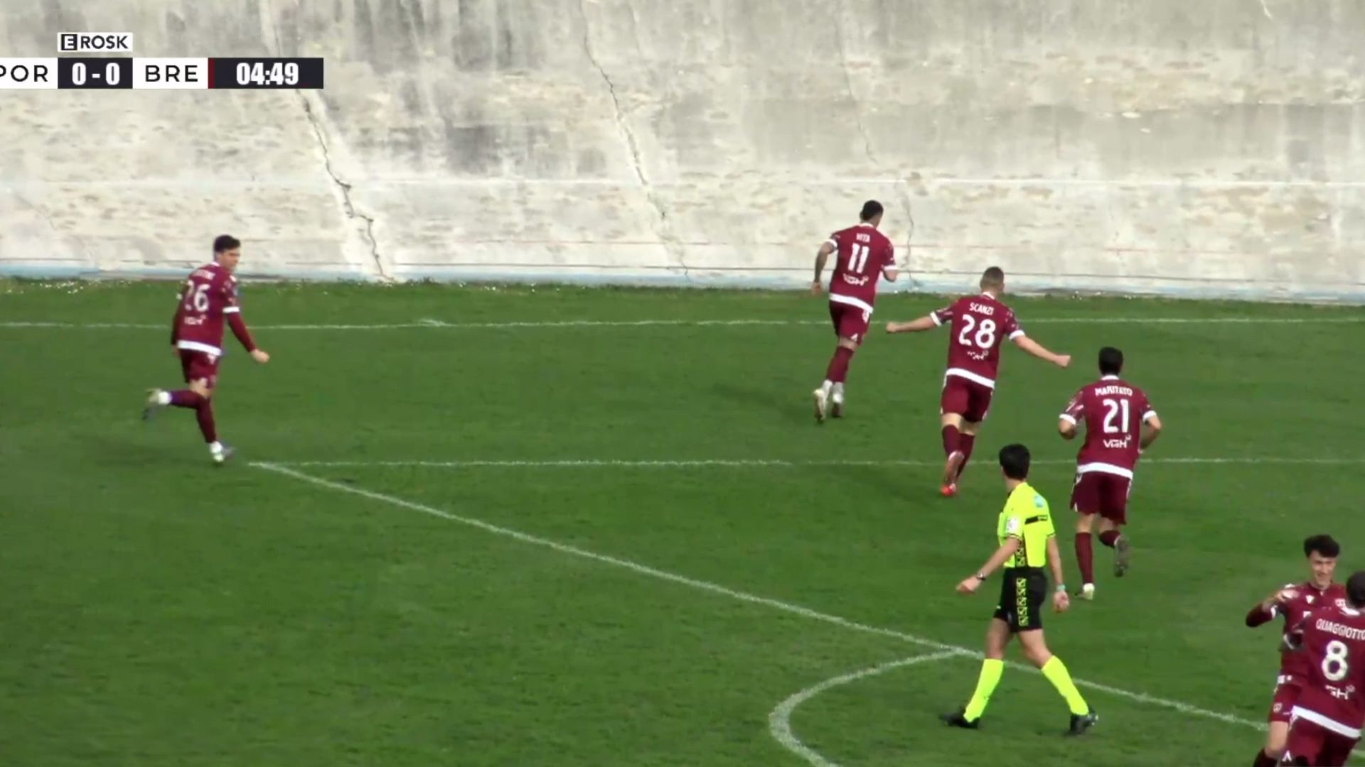 Sintesi Portogruaro –  Breno 6-1