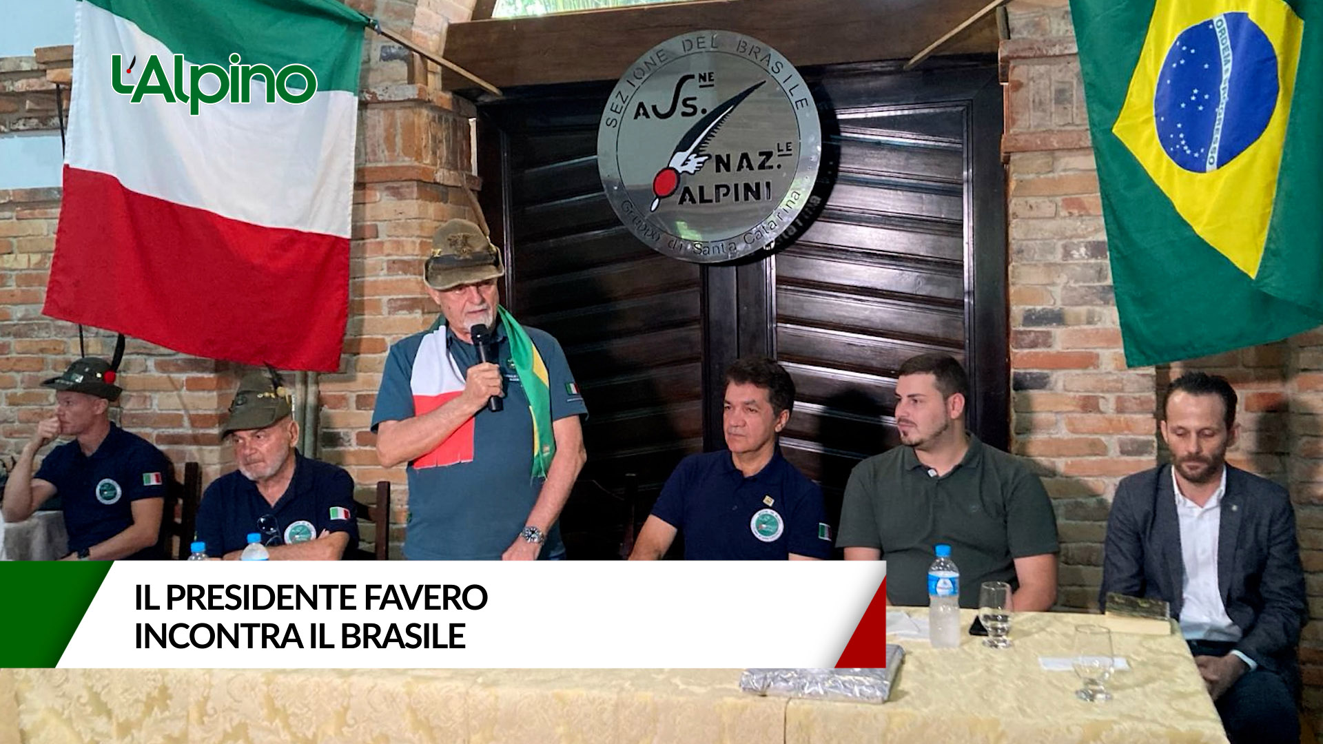 L’Alpino – Il presidente Favero incontra il Brasile
