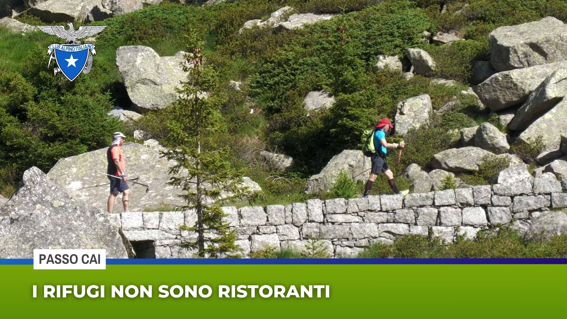 Passo Cai: ”I rifugi non sono ristoranti”
