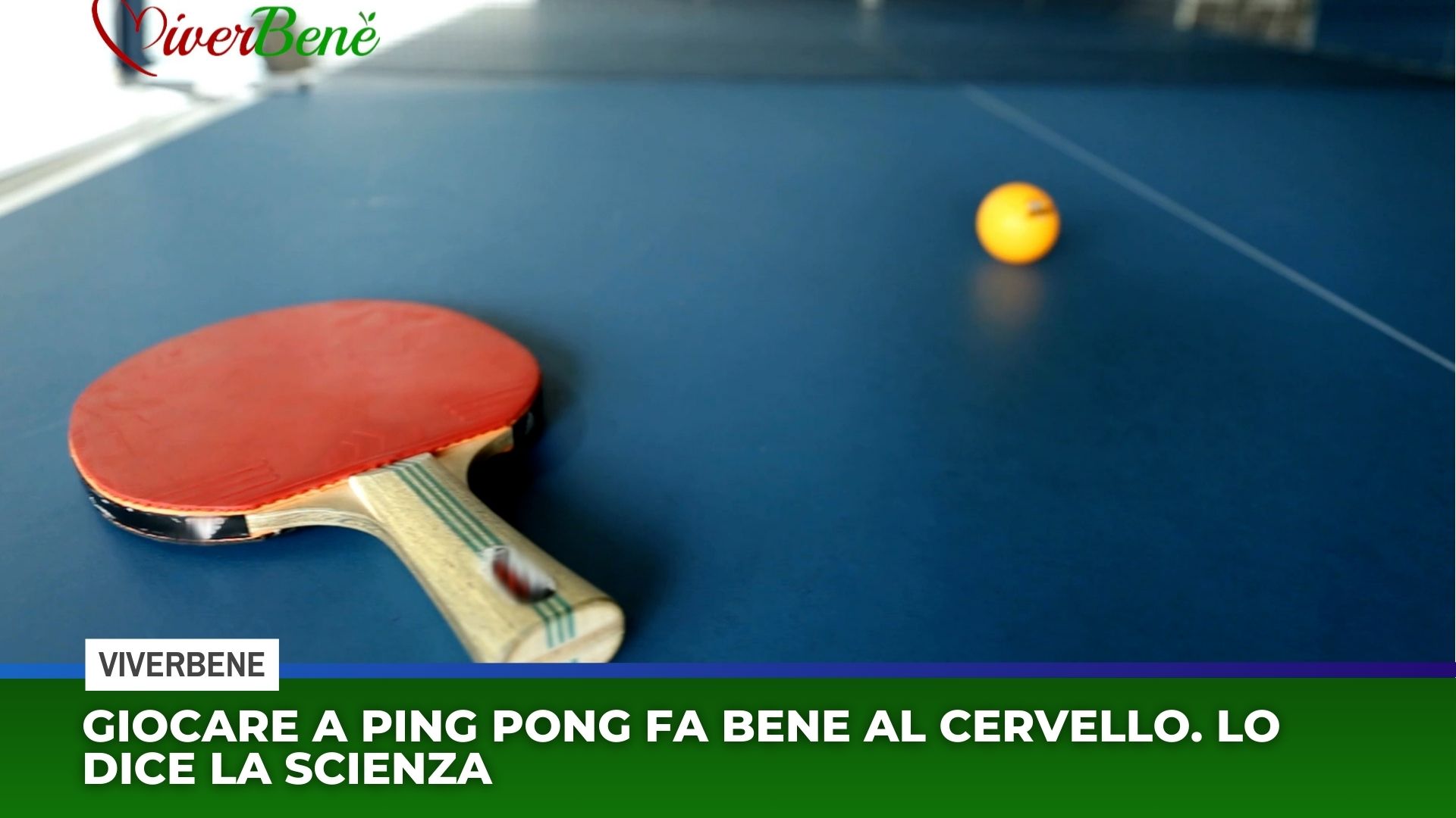 Giocare a Ping pong fa bene al cervello. Lo dice la scienza