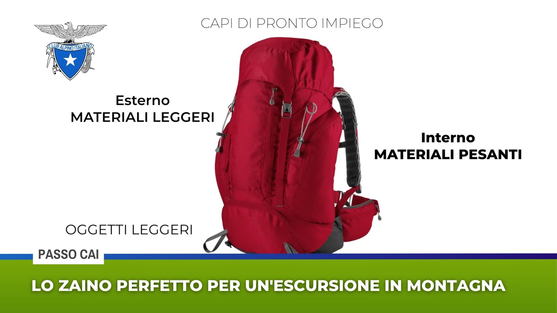 Lo zaino perfetto per un’escursione in montagna
