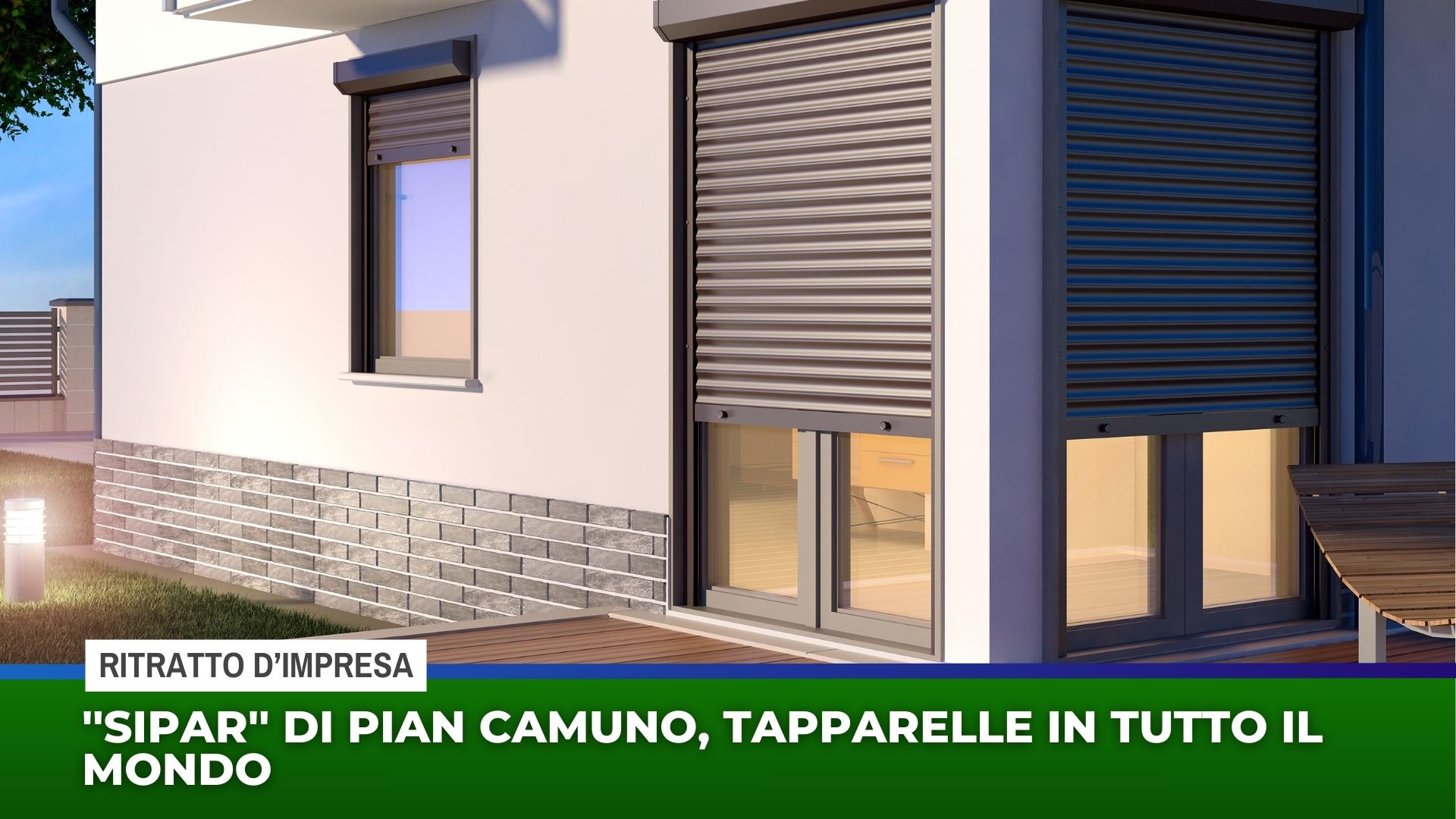 ”Sipar” di Pian Camuno, tapparelle in tutto il mondo