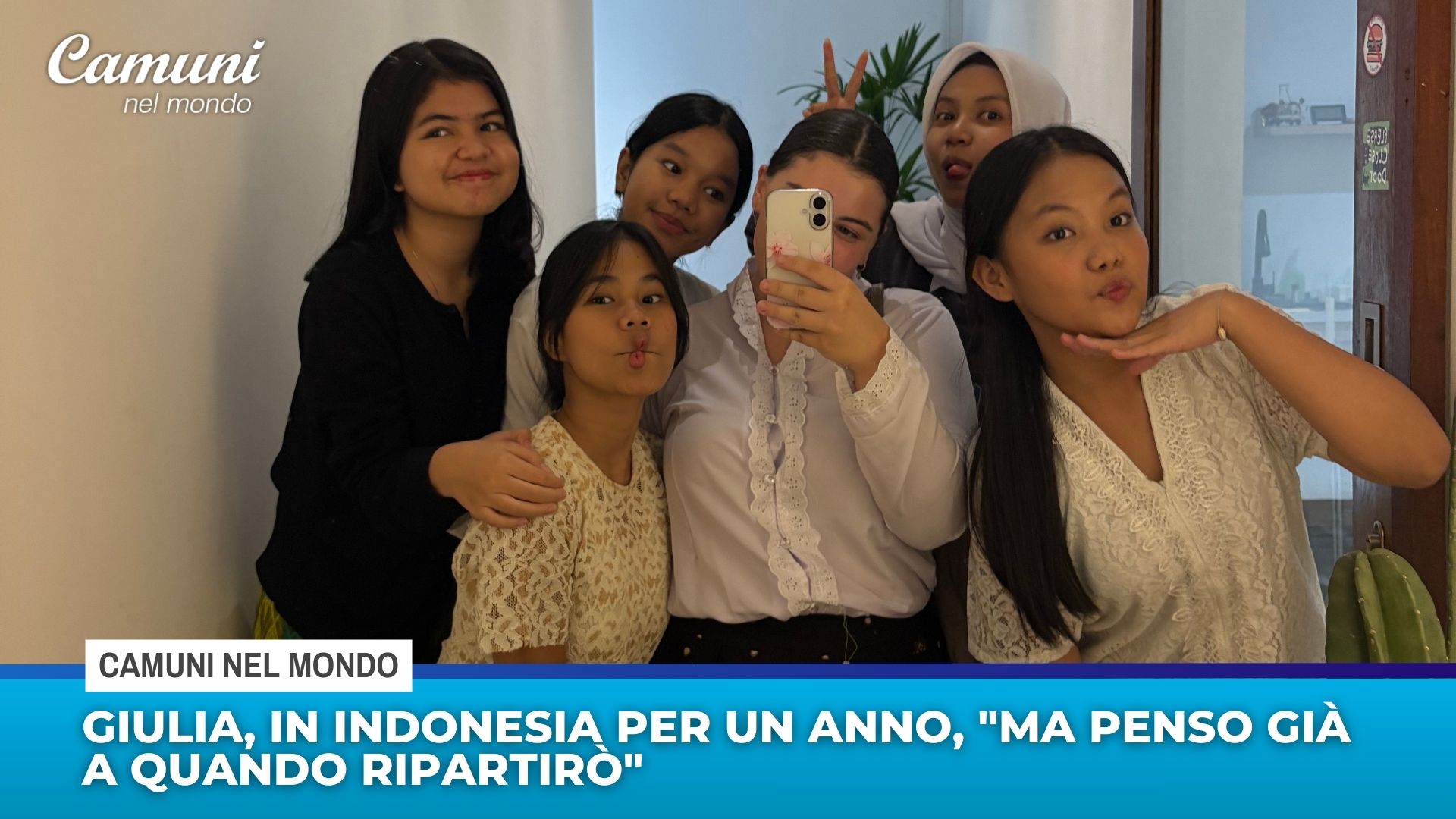 Giulia, in Indonesia per un anno, ”ma penso già a quando ripartirò”