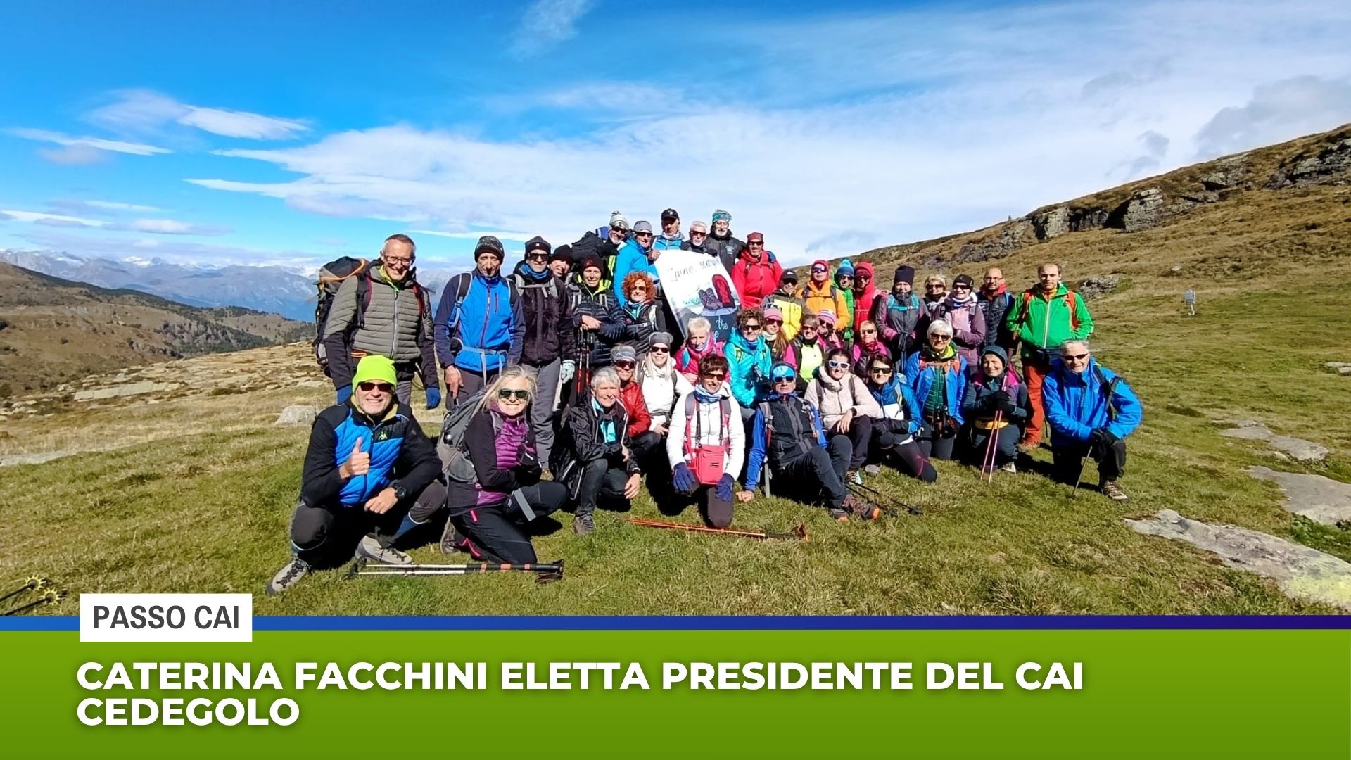 Caterina Facchini eletta presidente del Cai Cedegolo