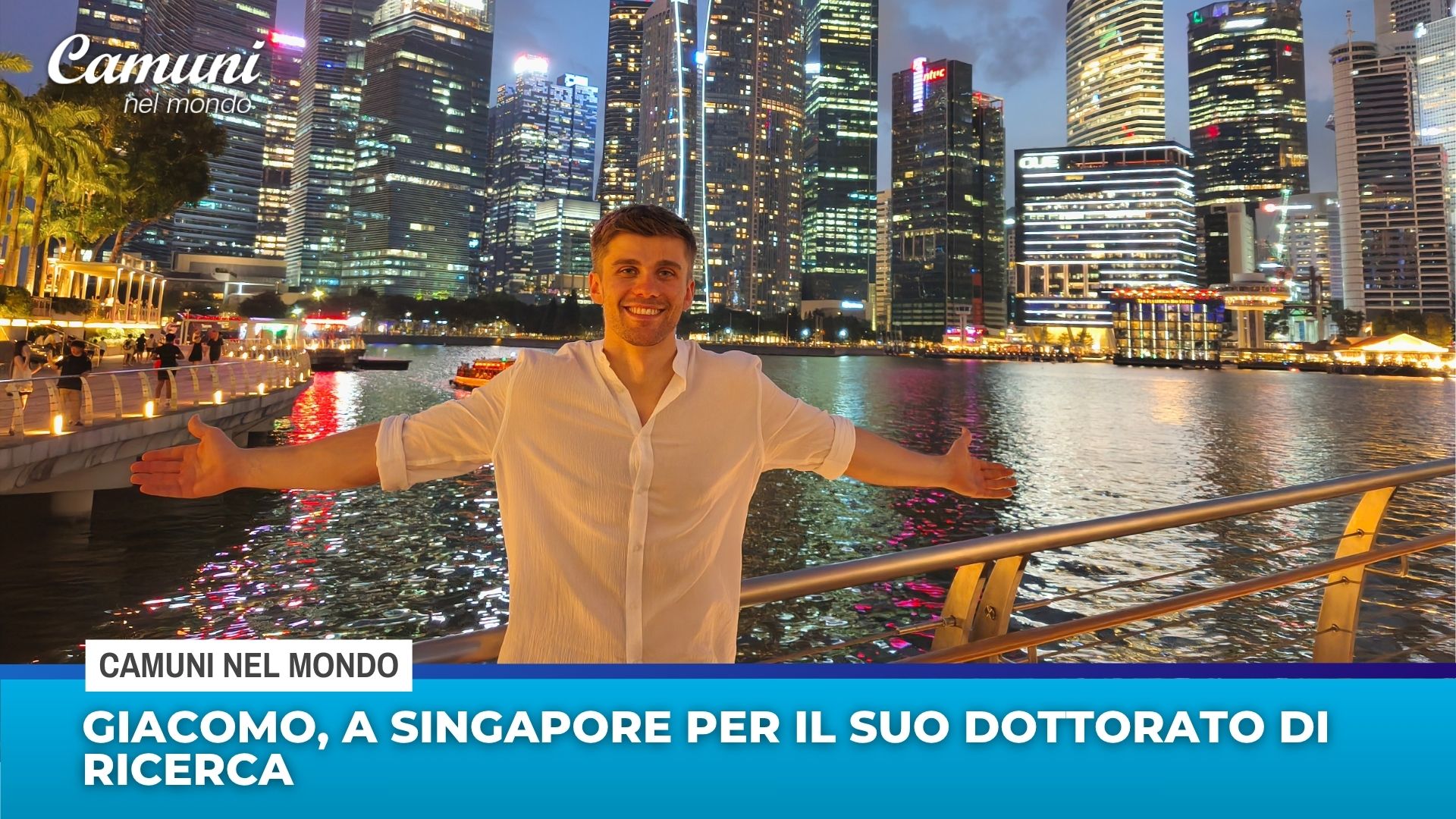 Giacomo, a Singapore per il suo dottorato di ricerca