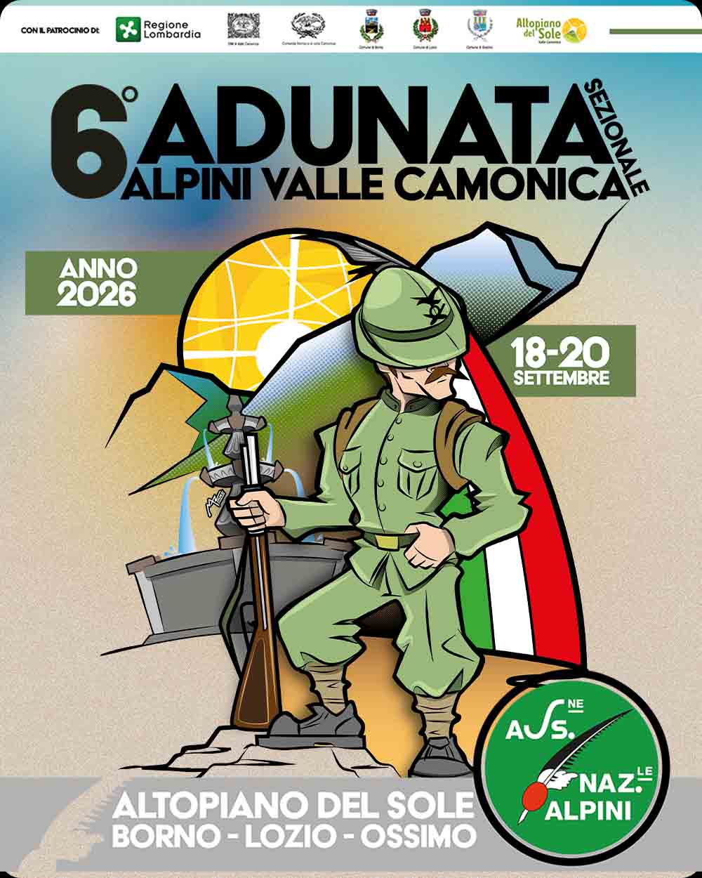 Copertina 6^ Adunata Sezionale Alpini Valle Camonica