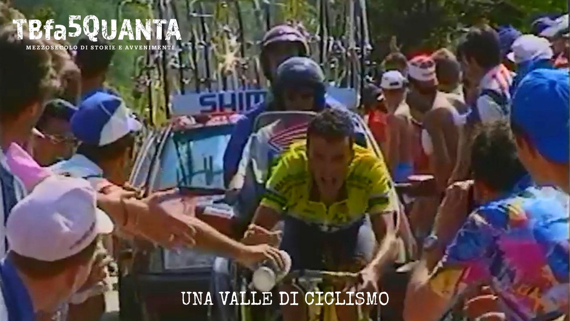 Una valle di ciclismo