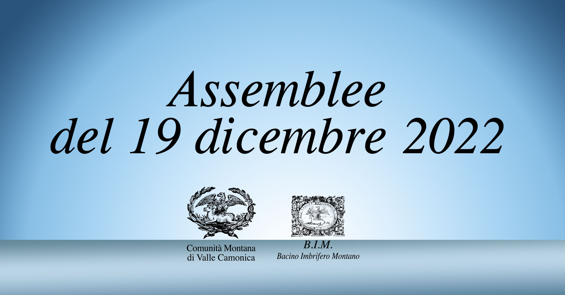 Assemblee di lunedì 19 dicembre 2022