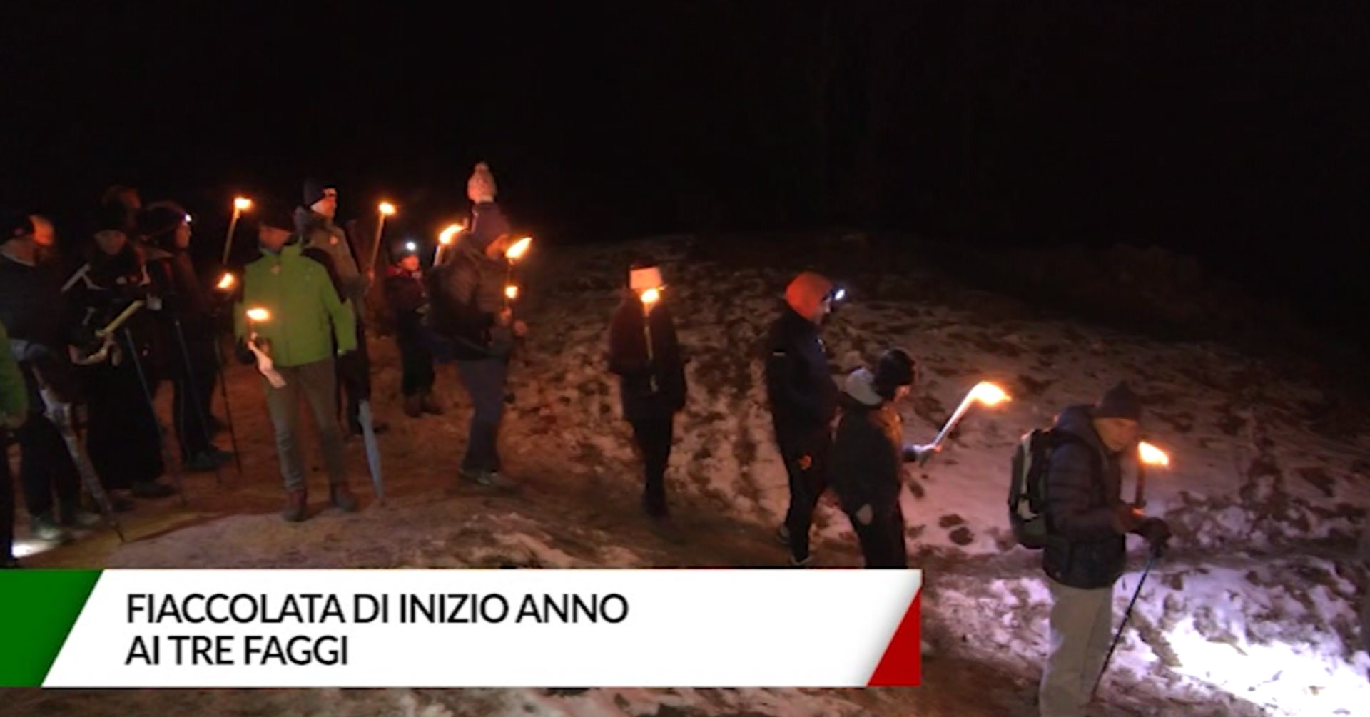 L'Alpino - Fiaccolata di inizio anno ai tre Faggi