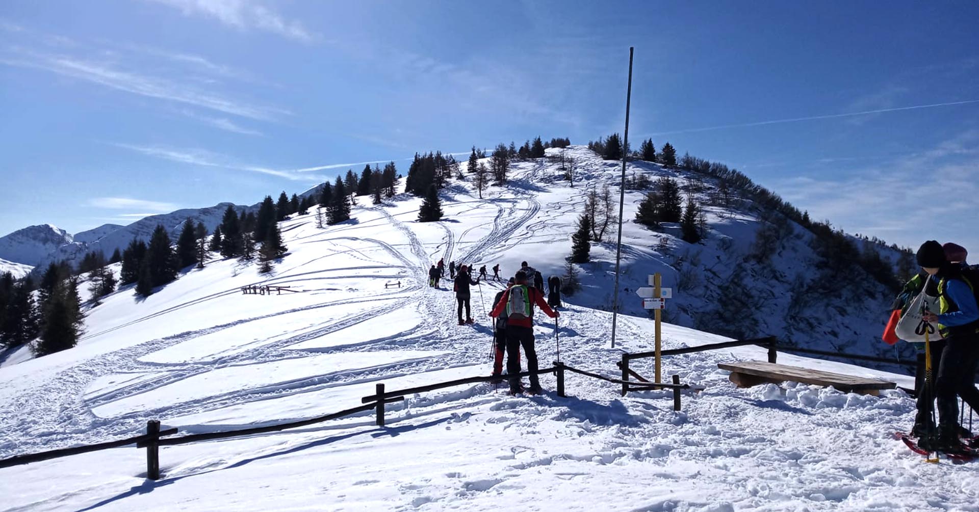 Scialpinismo e ciaspole con i Lupi di San Glisente