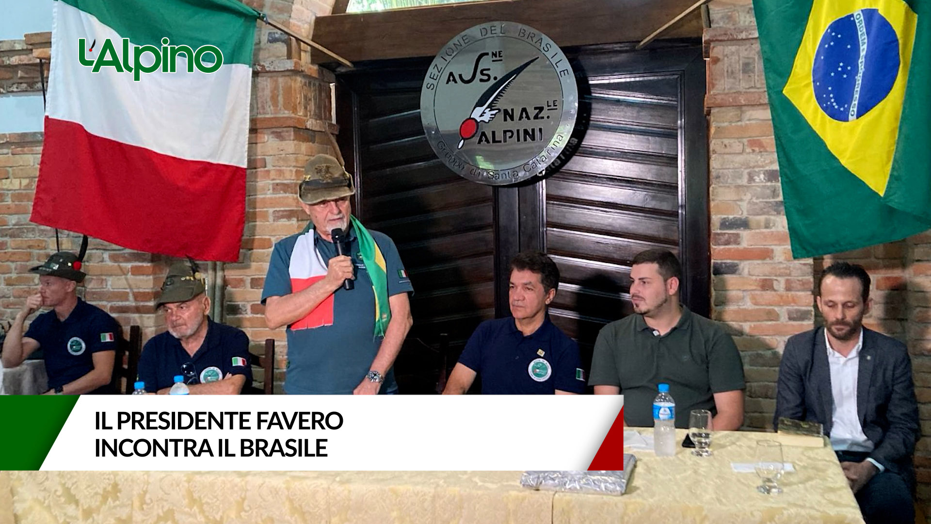 L'Alpino - Il presidente Favero incontra il Brasile