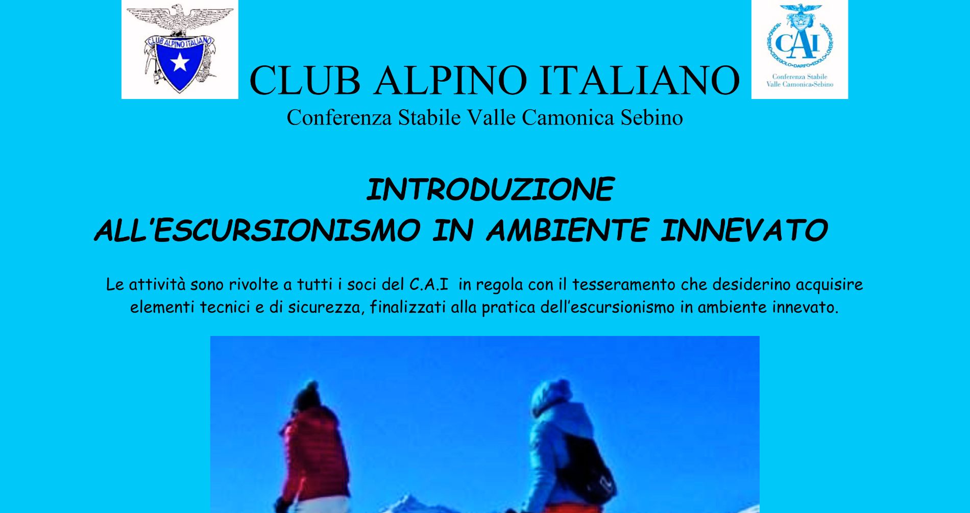 Due corsi per la montagna d'inverno