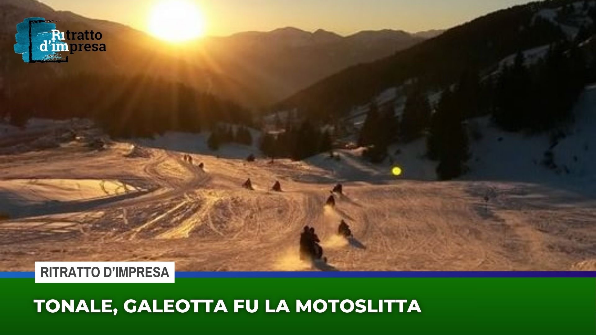 Tonale, galeotta fu la motoslitta