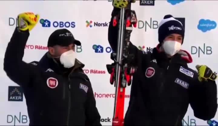 Ravelli e Bertagnolli sono d'argento nello slalom mondiale