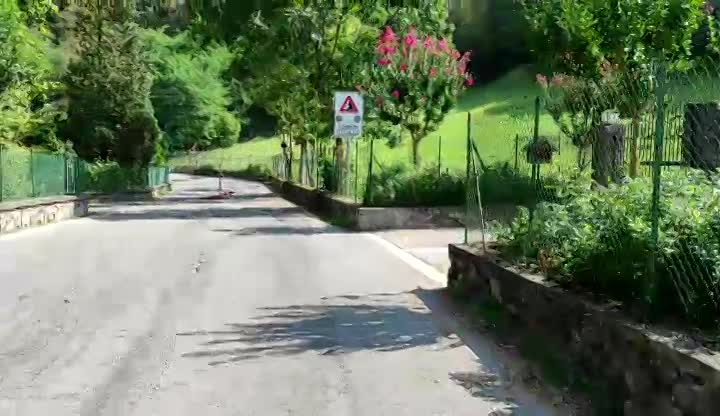 Strada Montecchio Sacca chiusa fino a fine anno