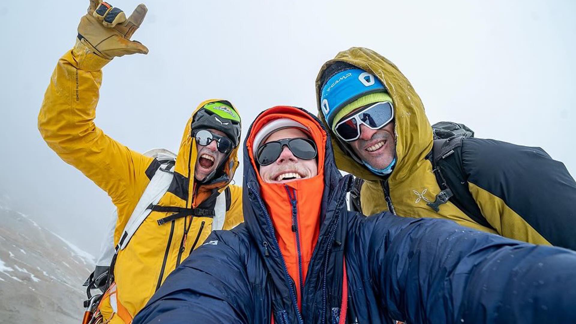 Leo Gheza in cima al Cerro Torre