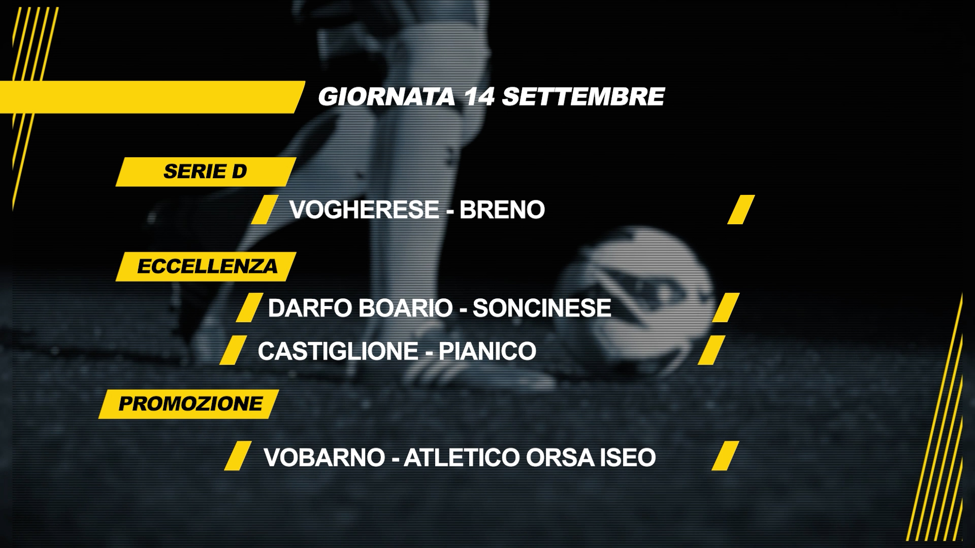 Domenica di calcio dilettanti con tutti i campionati al via