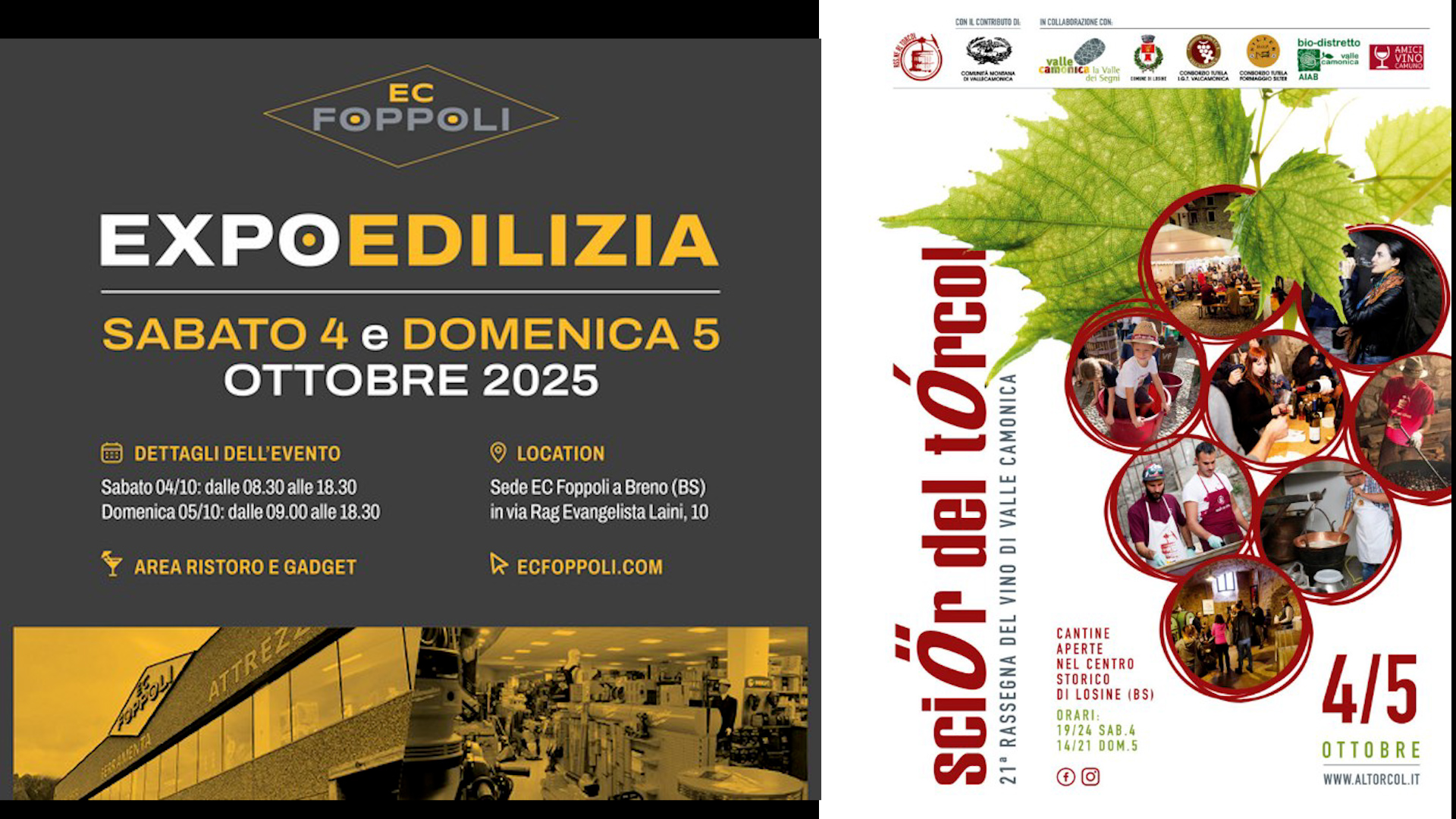 Solidarietà e sapori  d'autunno per il fine settimana