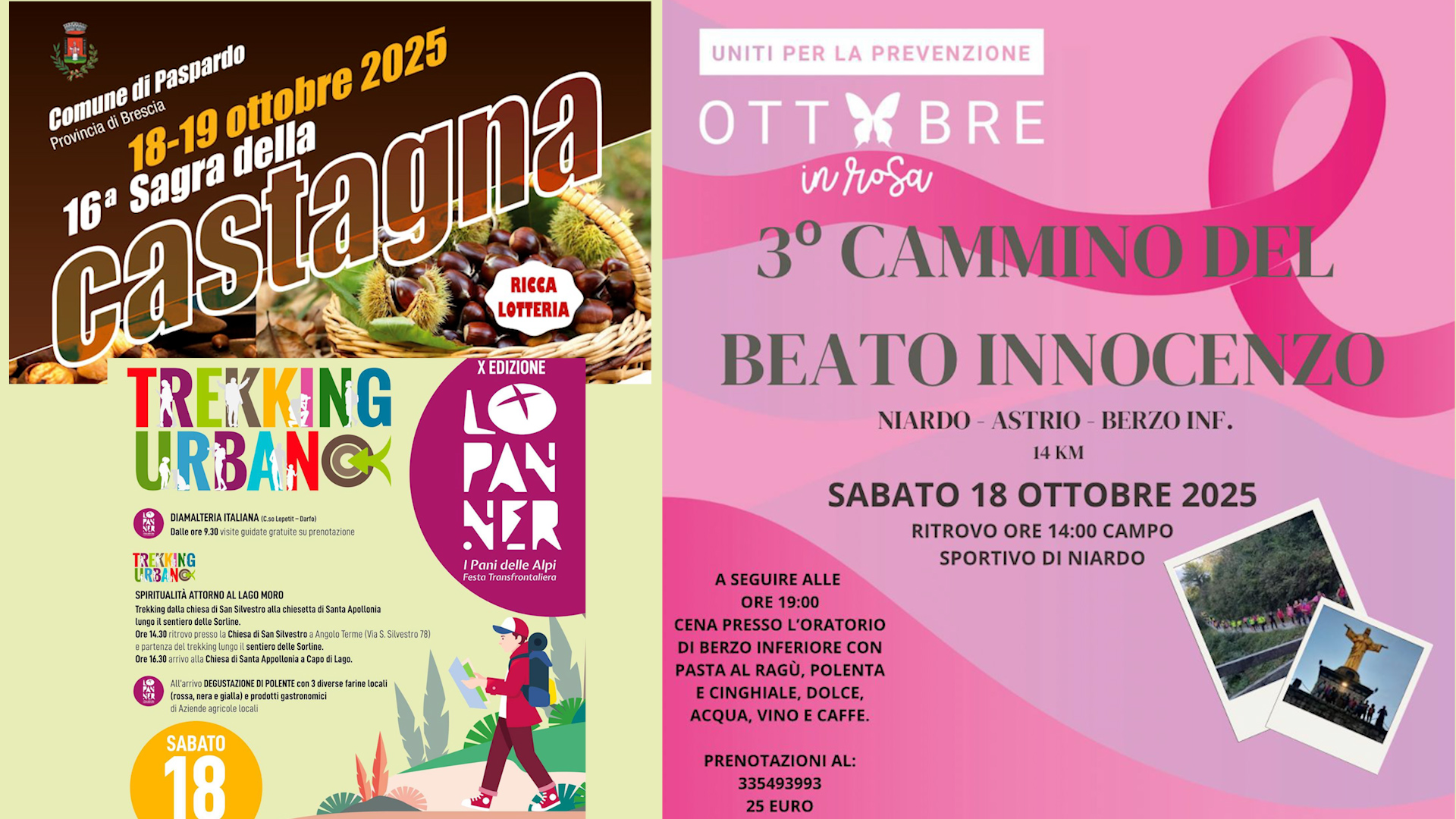 Weekend tra castagne, pane e benessere