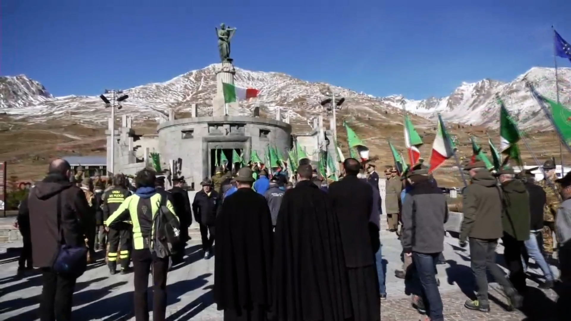 4 novembre, cerimonia al sacrario del Tonale