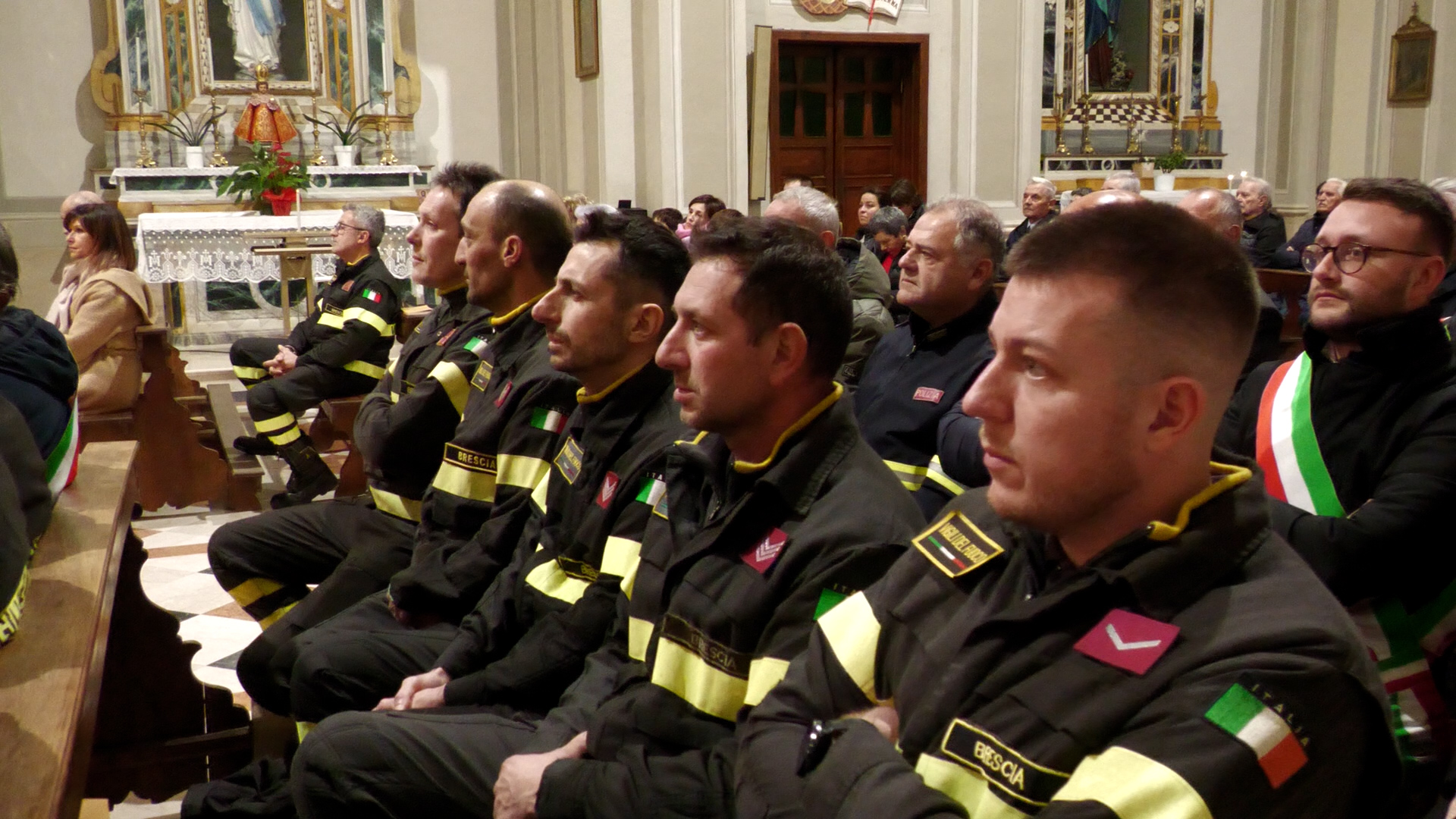 I Vigili del fuoco celebrano Santa Barbara