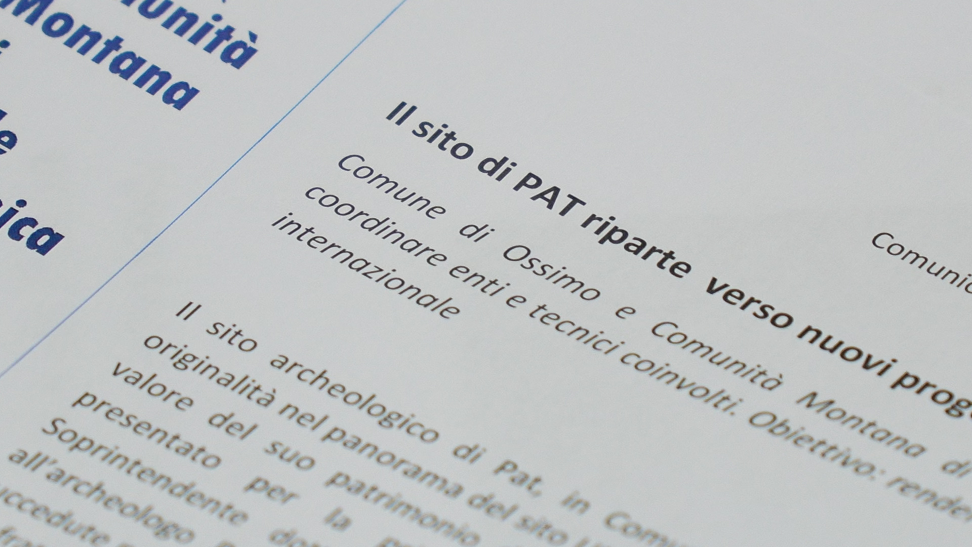 Sito archeologico di Pat: firmato il protocollo per la sua valorizzazione