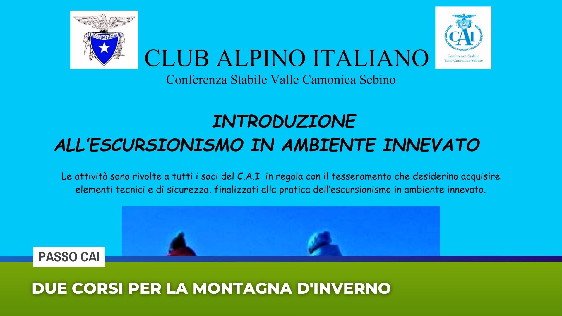 Passo Cai: due corsi per la montagna d'inverno