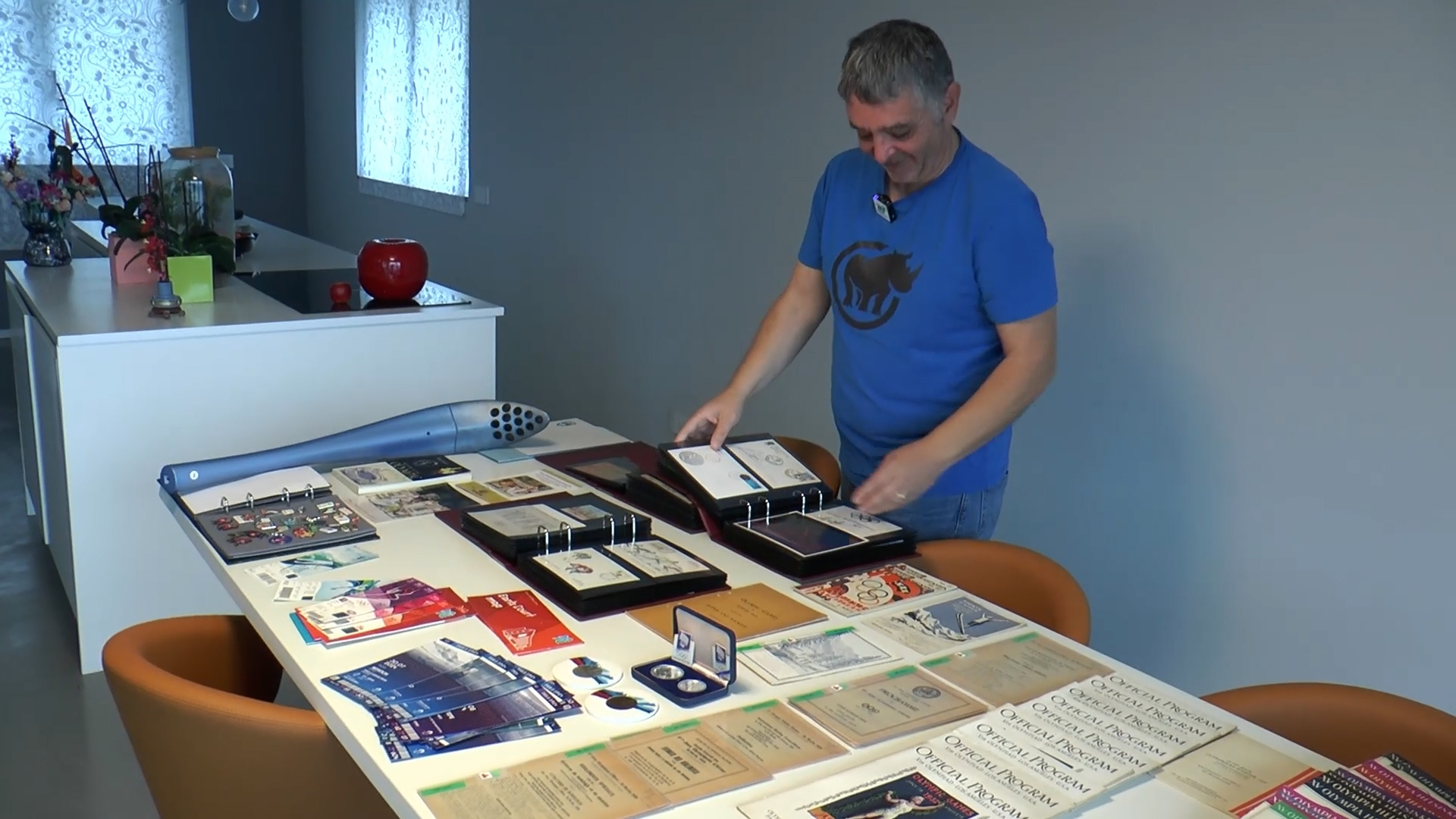 Gianfranco, tedoforo e collezionista olimpico