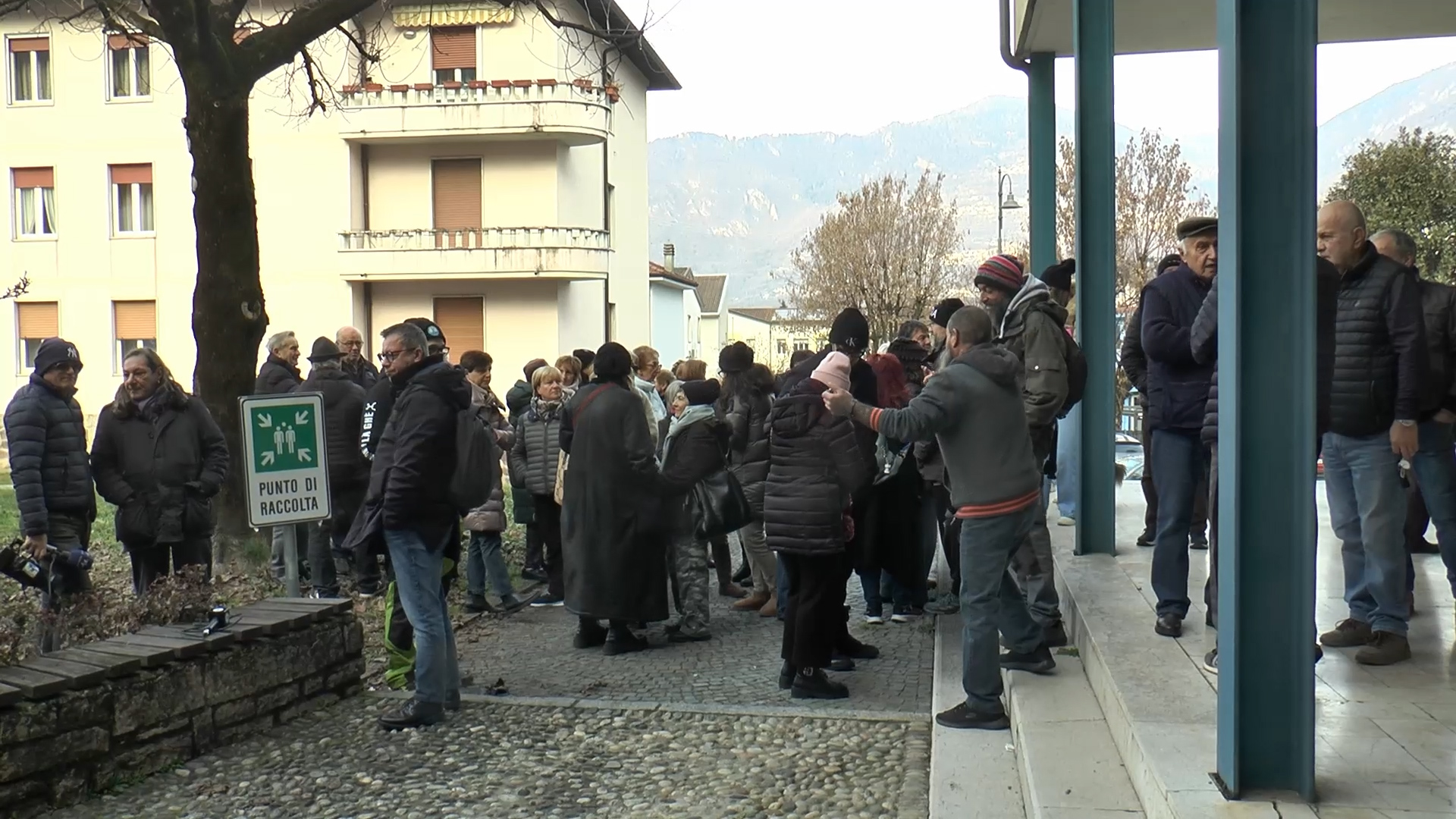 La protesta dei residenti 