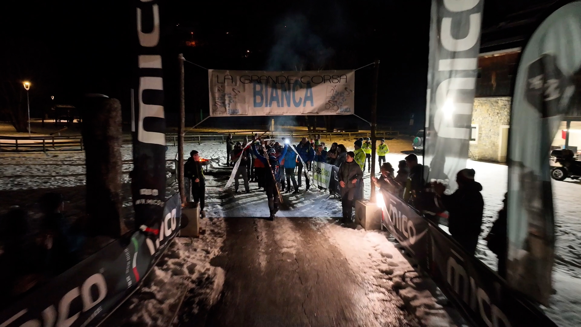 Andrea Sorteni davanti a tutti alla Grande Corsa Bianca