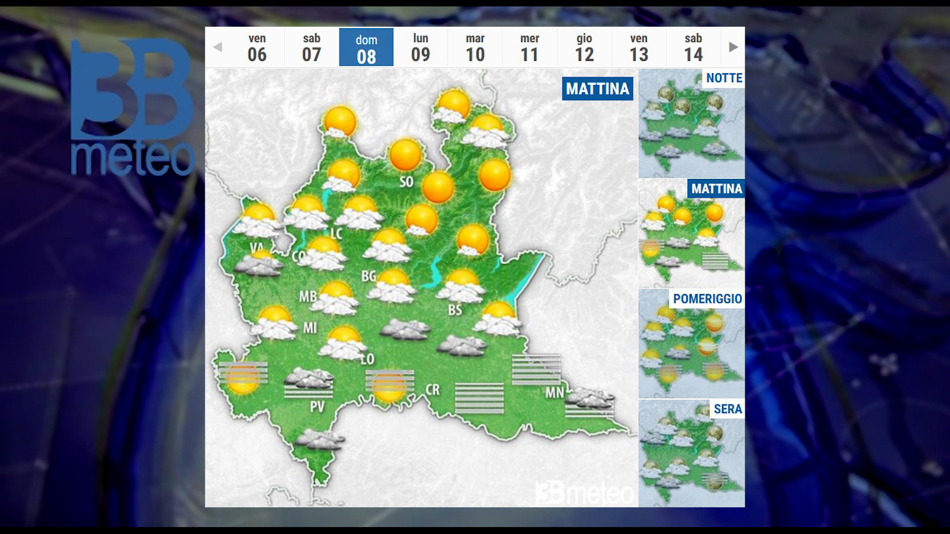 Weekend variabile ma senza precipitazioni