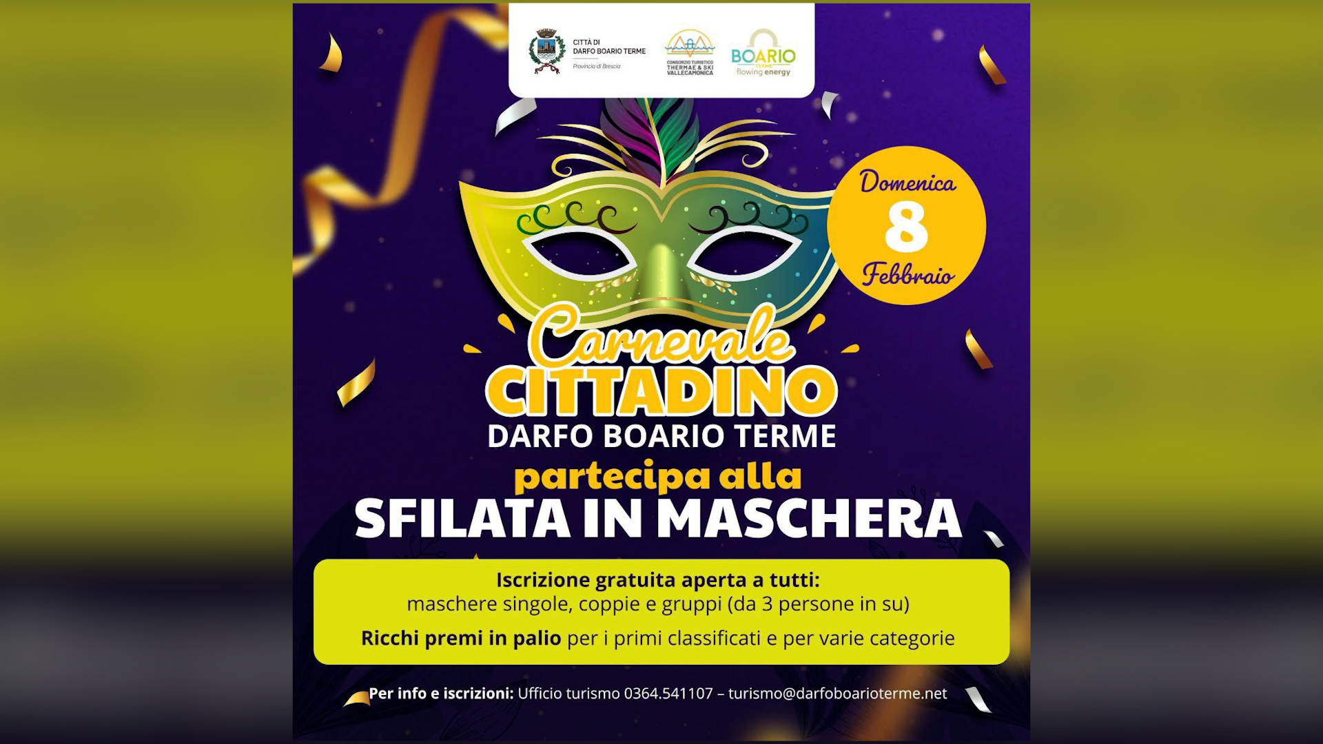 Coriandoli e frittelle nel weekend