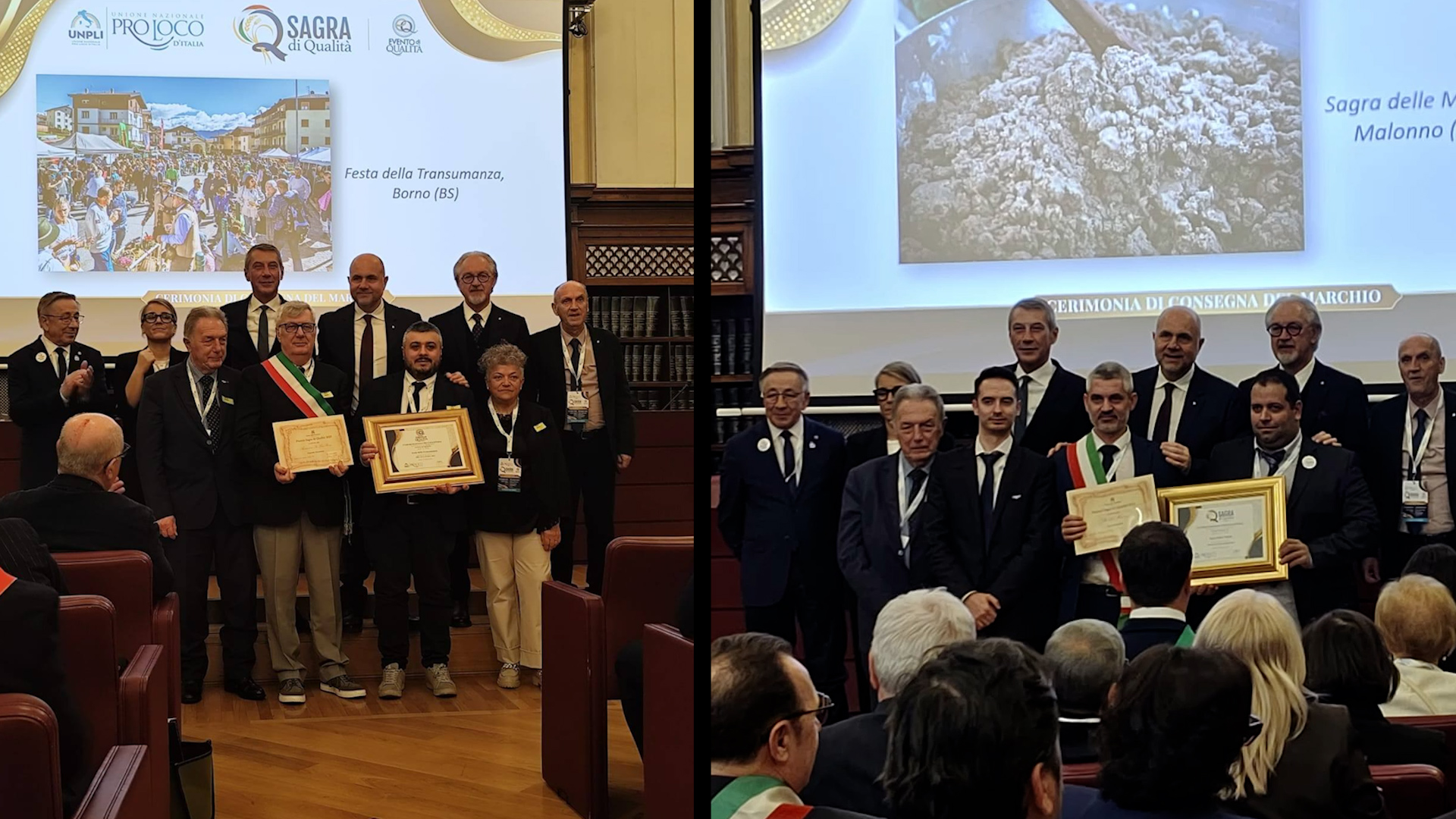 In Senato premiate le migole di Malonno e la transumanza di Borno