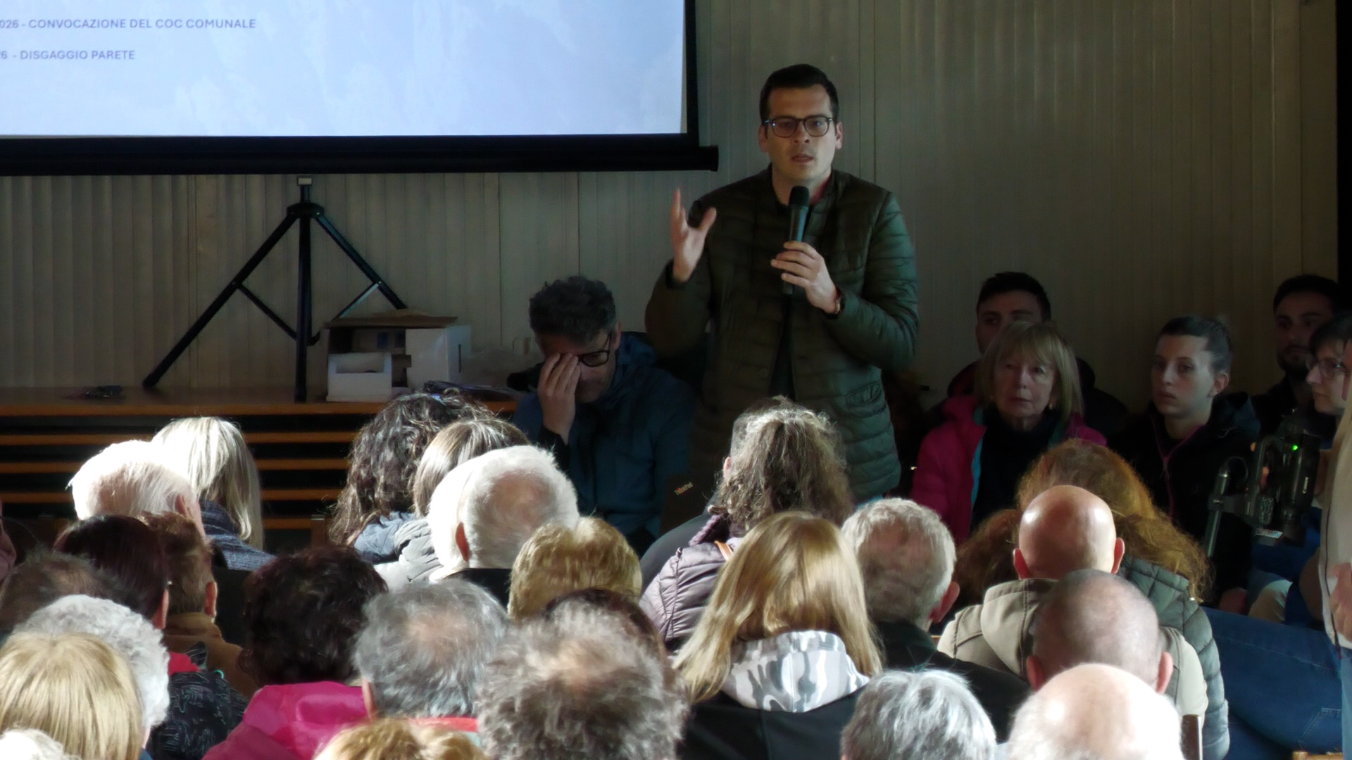 Frana Sonvico: incontro con i cittadini, 