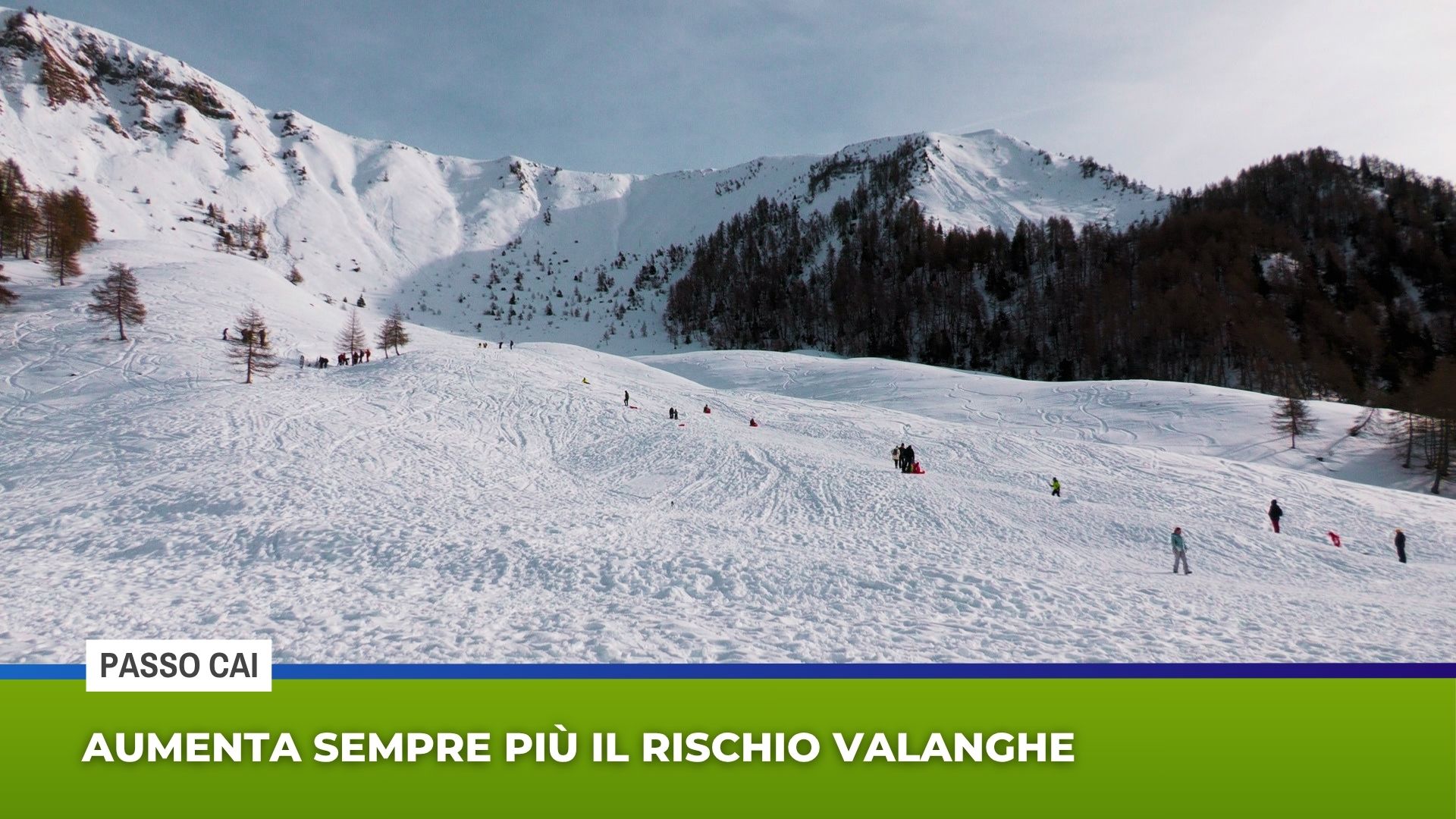 Passo Cai: aumenta sempre più il rischio valanghe