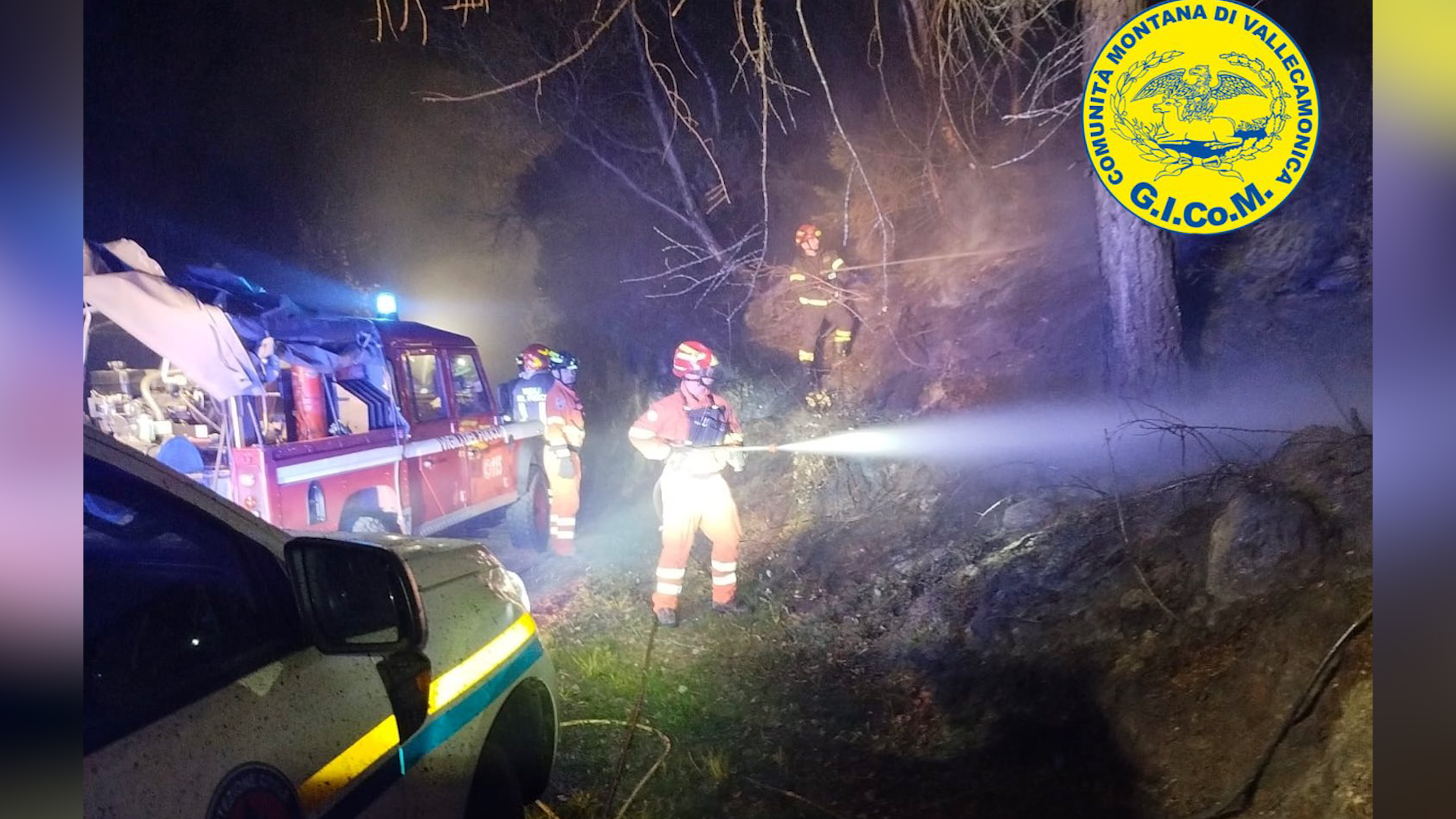 Pasqua di lavoro per vigili del fuoco e volontari