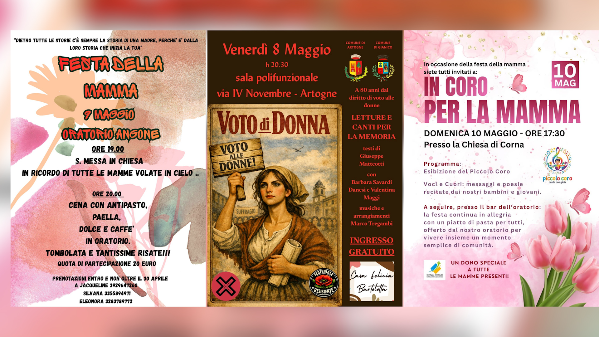 Festa della  mamma nel fine settimana