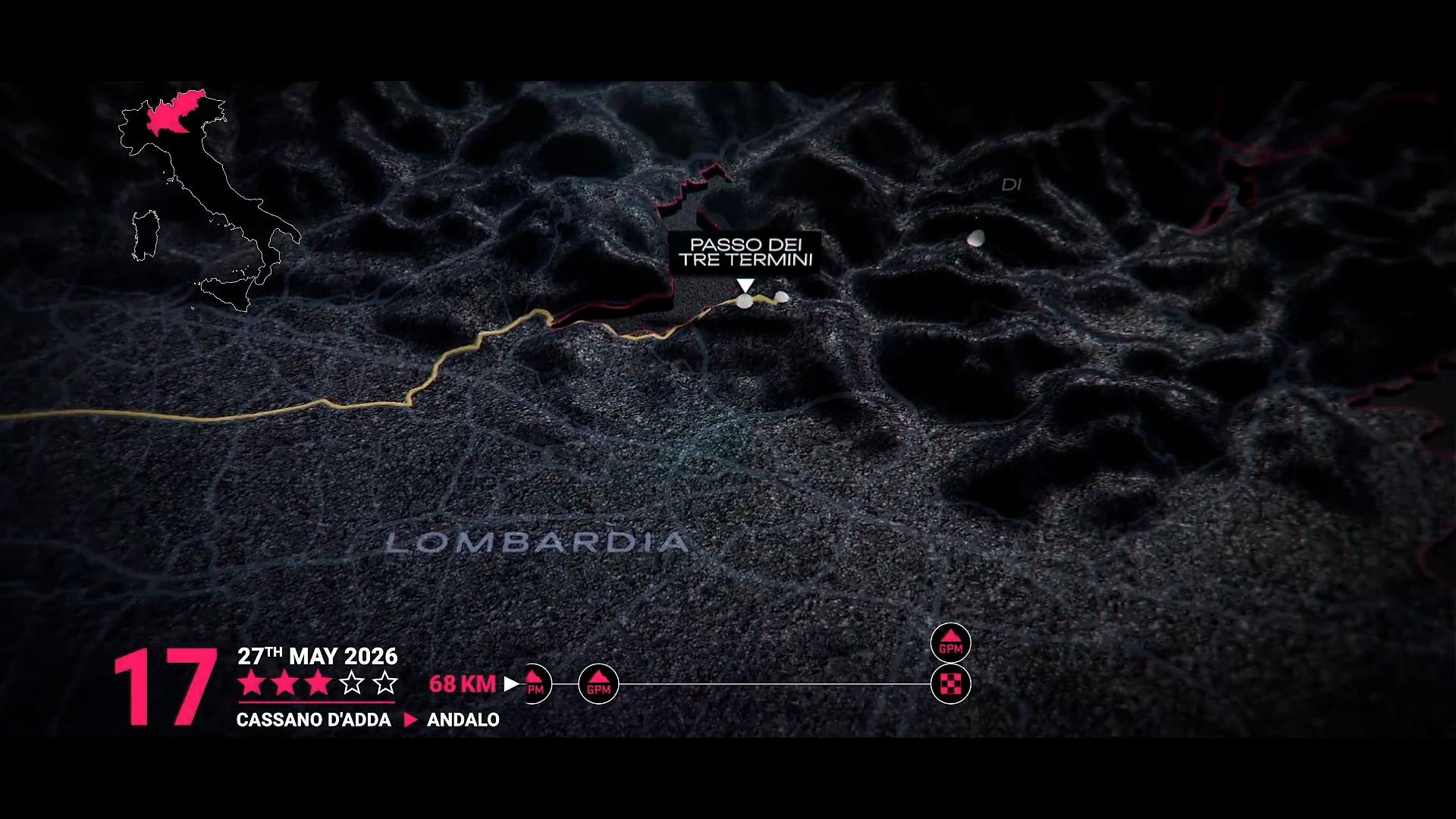 Domani il Giro d'Italia passa da Sarnico, Paratico e Iseo