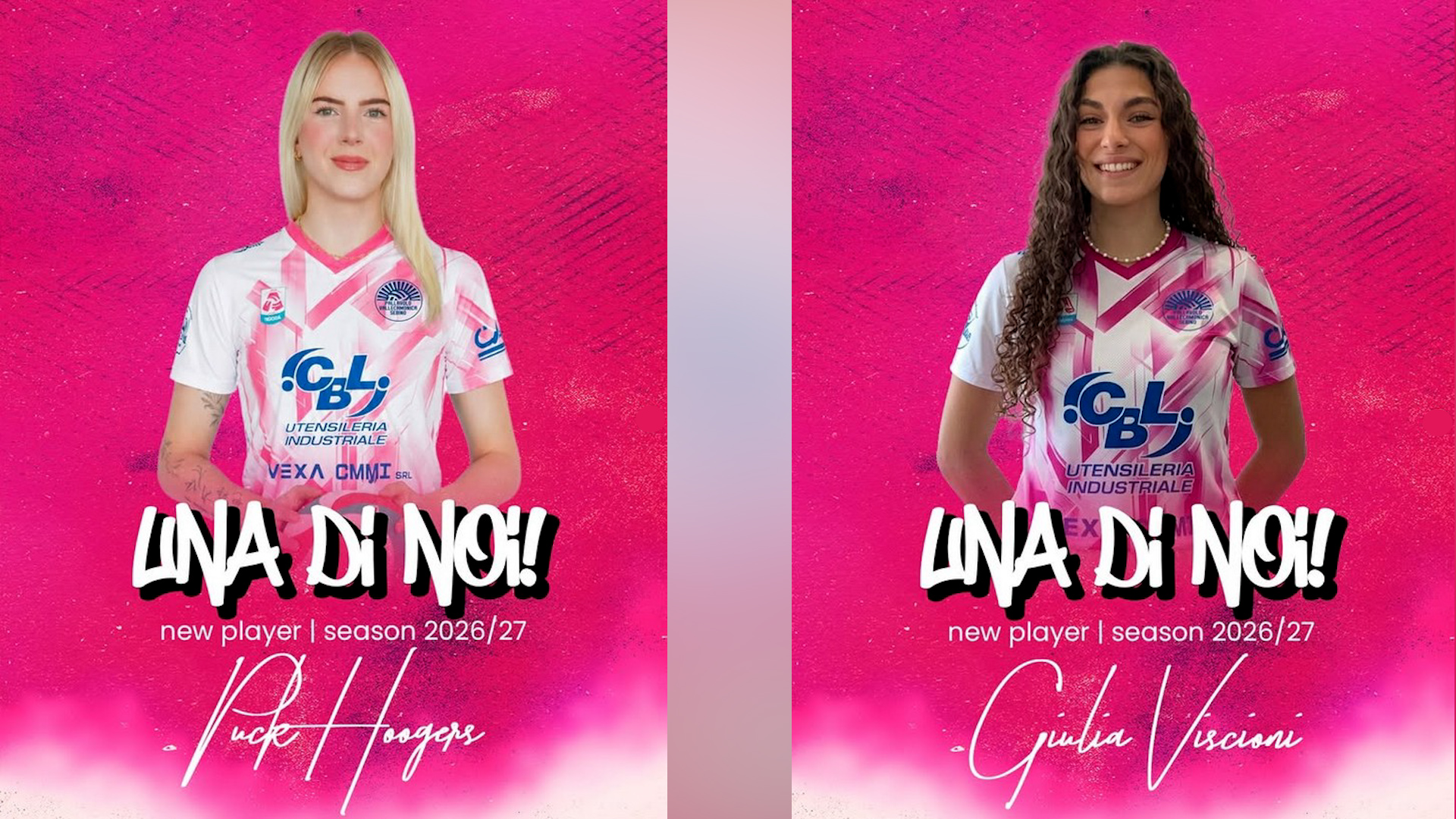 Volley: Hoogers e Viscioni le due nuove schiacciatrici della Pallavolo CBL