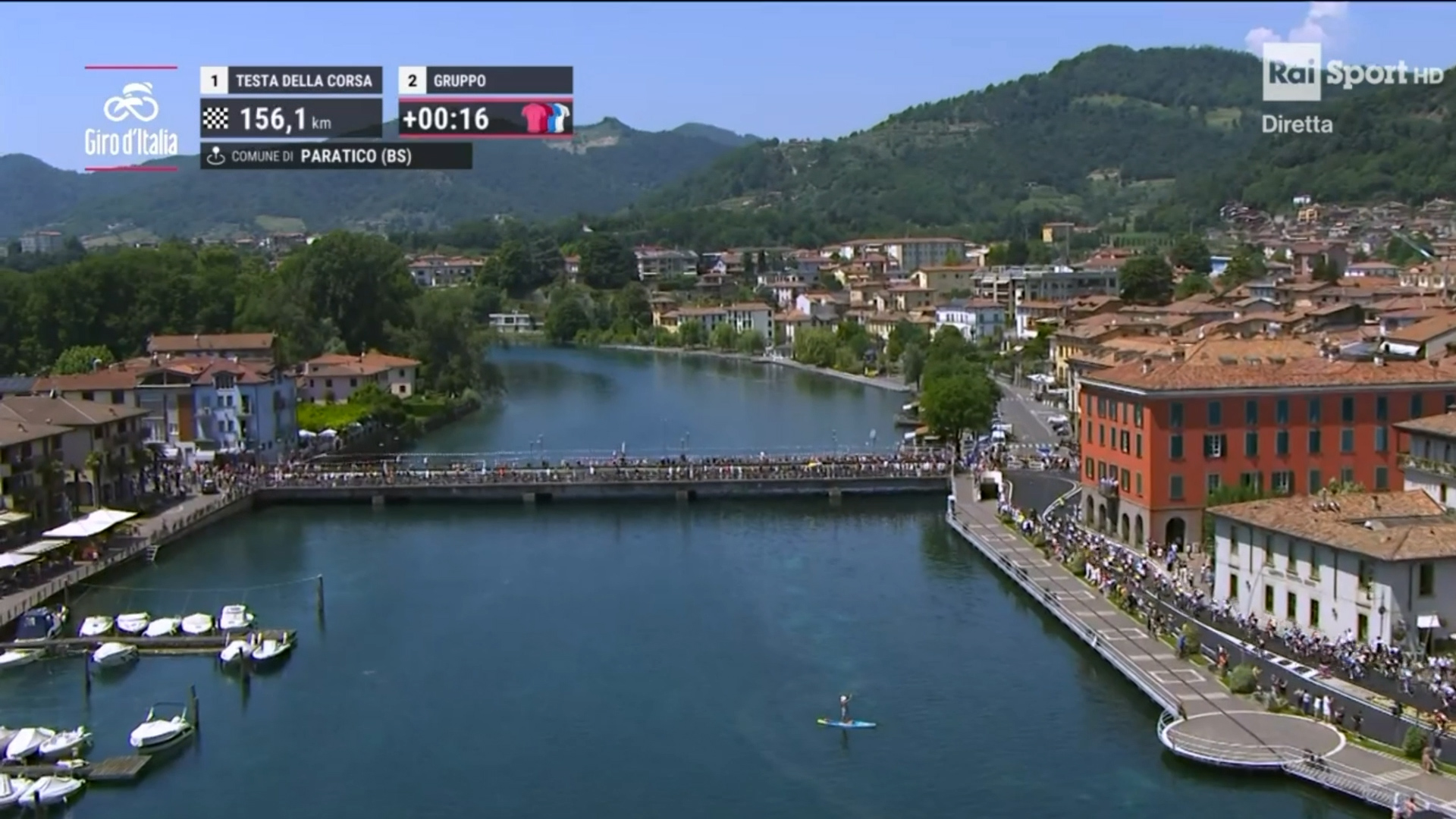Sul Sebino la 17esima tappa del Giro d'Italia