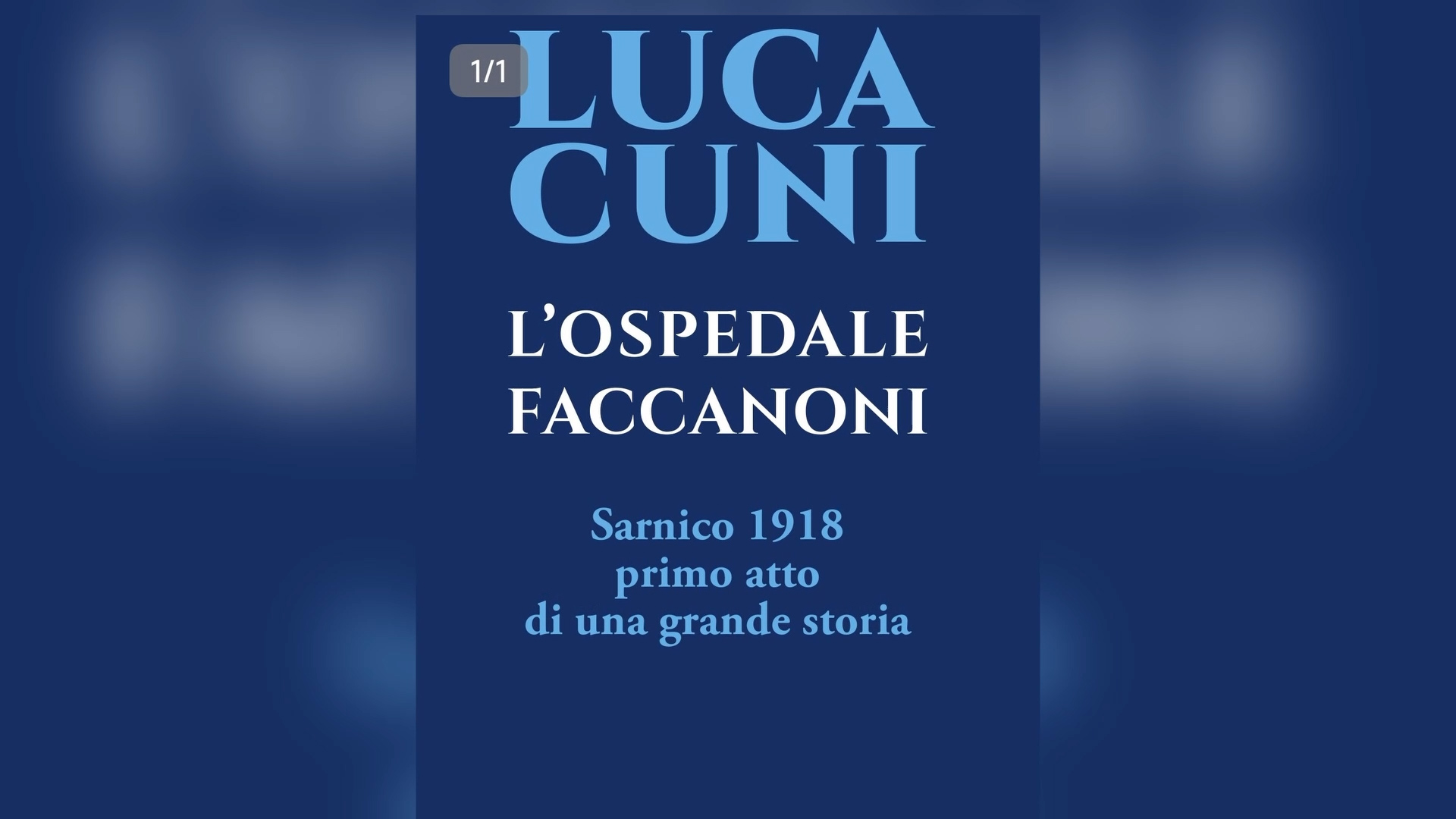 Ospedale Faccanoni, la storia in un libro