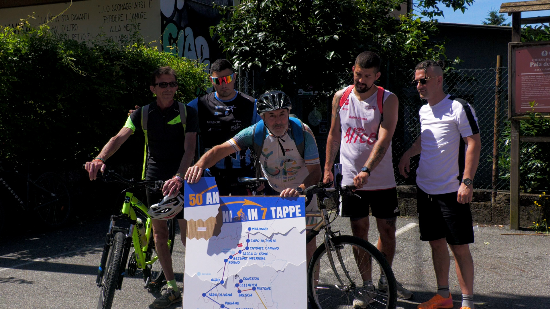 Comunità di Bessimo: sette biciclettate per percorrere 50 anni di storia