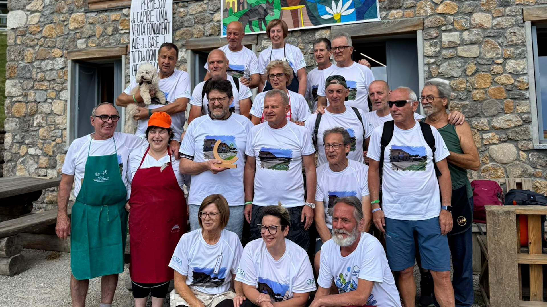 Quinta camminata solidale con i vintage neroverdi in Val Sorda