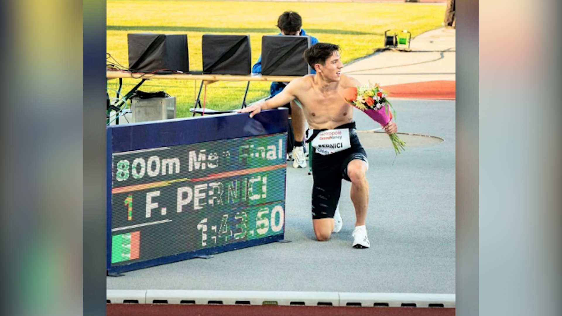 Francesco Pernici fa 1:43:60, nuovo record italiano sugli 800 m